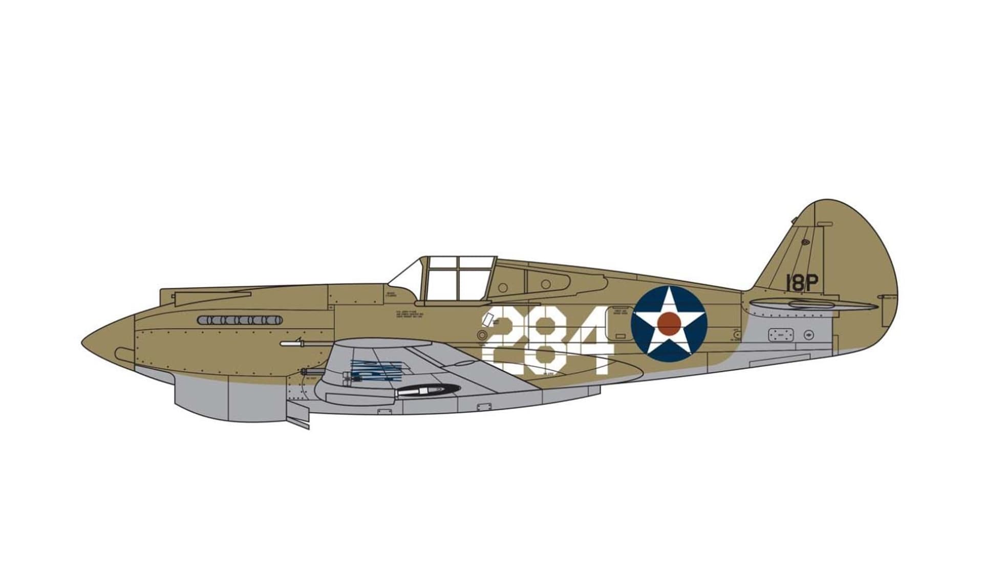 

Model do sklejania Curtiss P-40B Warhawk