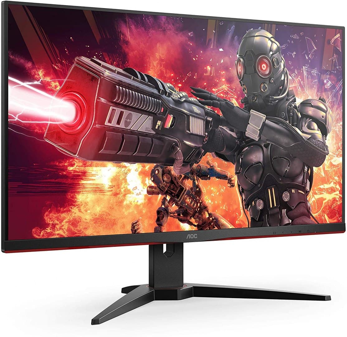 

AOC Gaming Monitor U28G2AE/BK 28 ", IPS, UHD, 3840 x 2160, 16:9, 1 ms, 300 cd/m², Black/Red, ilość portów HDMI 2 szt.