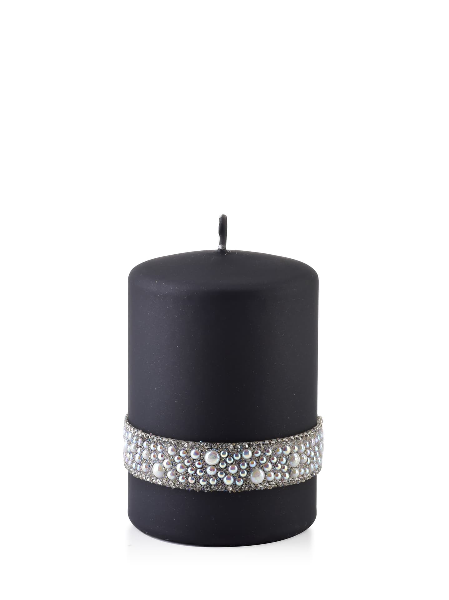

Artman Świeca ozdobna Crystal Pearl - walec mały czarny 1szt