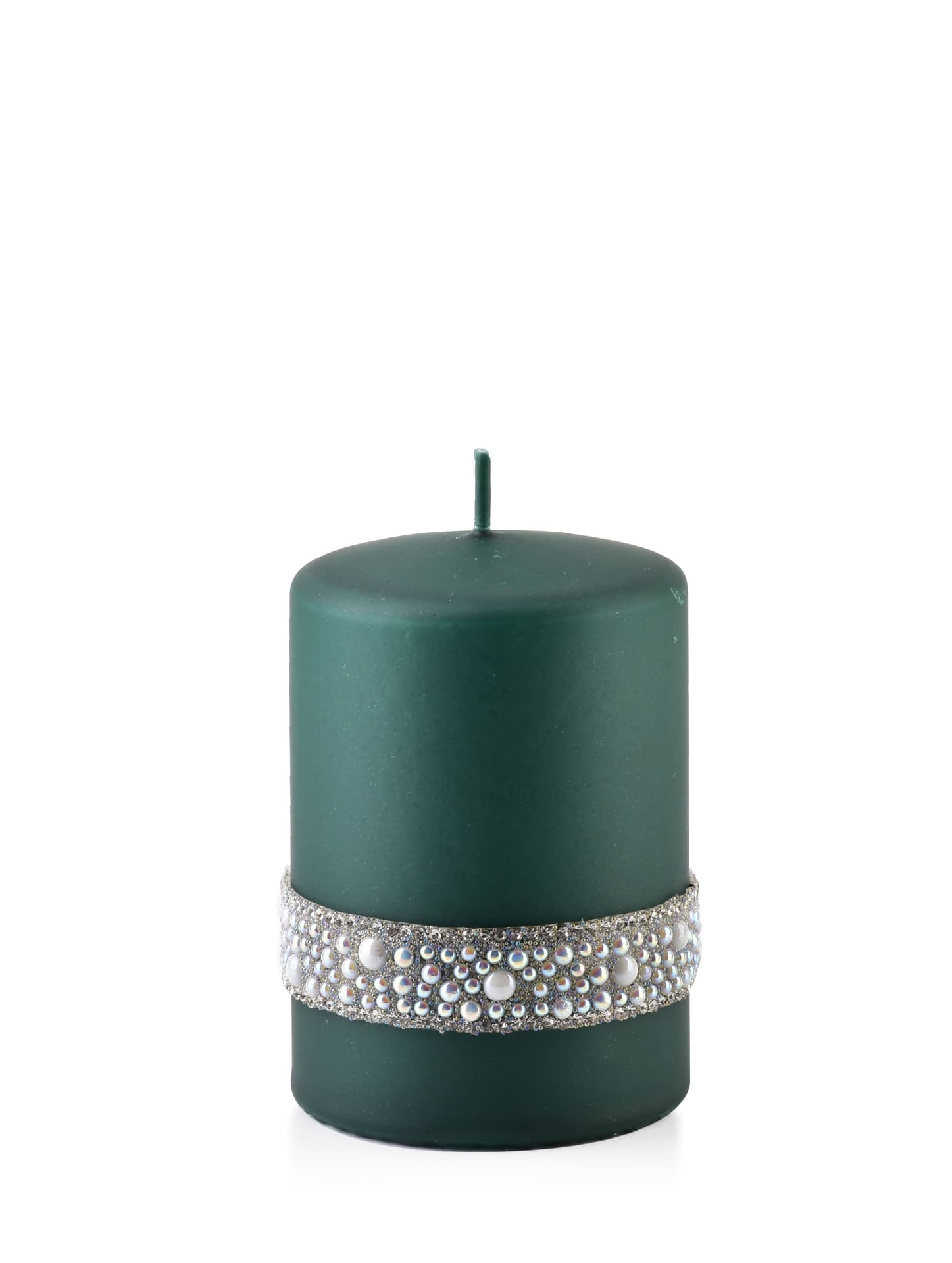 

Świeca CRYSTAL Walec mały P 7xh10cm parafinowa zielona