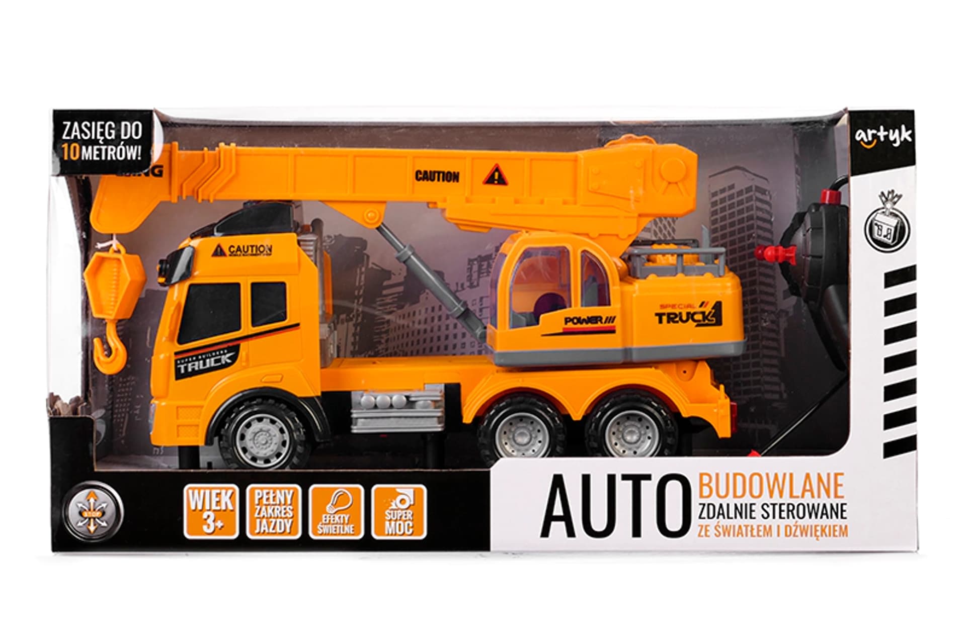 

AUTO BUDOWLANE ZDALNIE STEROWANE DZWIG RC DUŻY LED