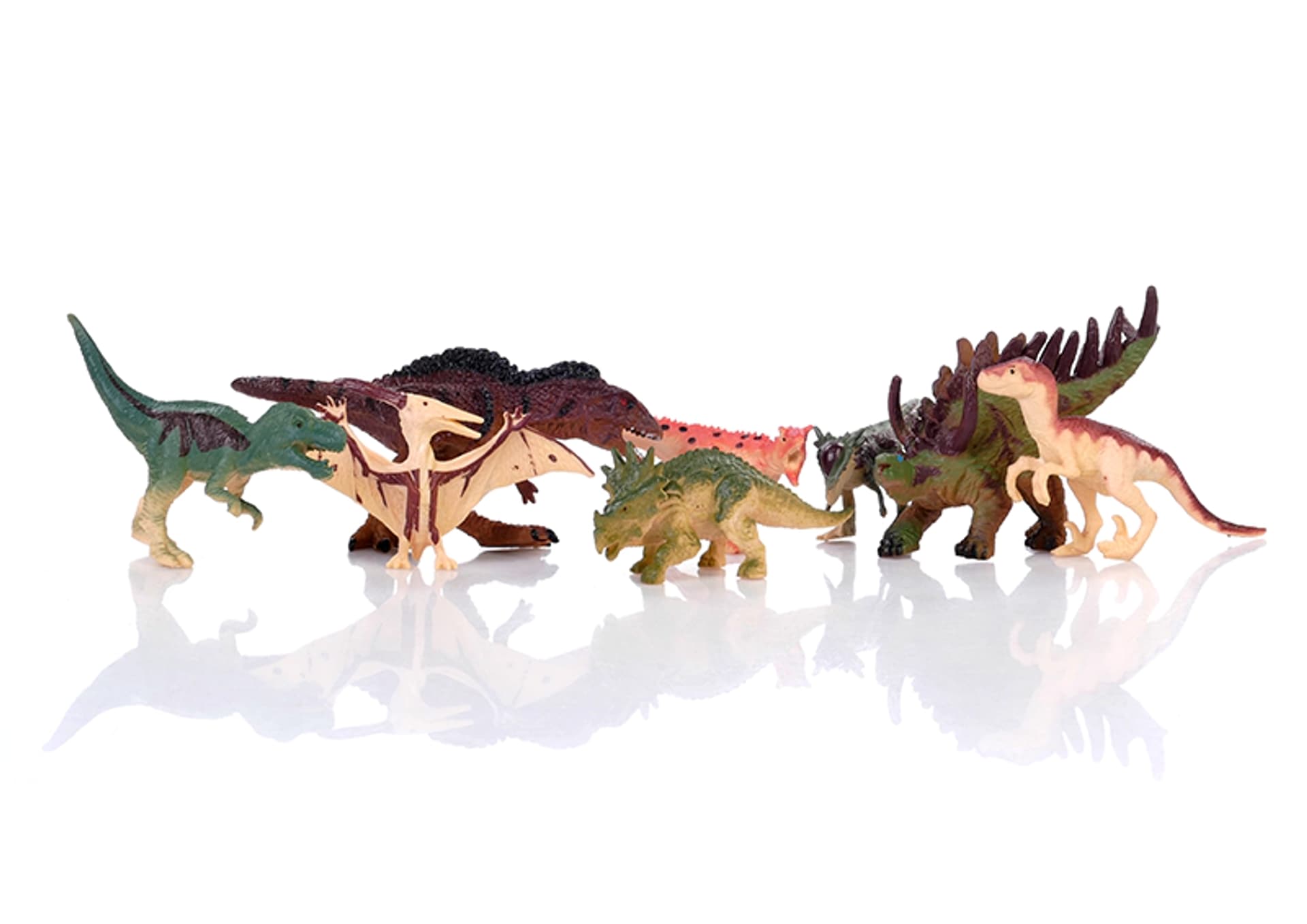 

MEGA ZESTAW GUMOWYCH DINOZAURÓW ZWIERZĘTA 8 SZT