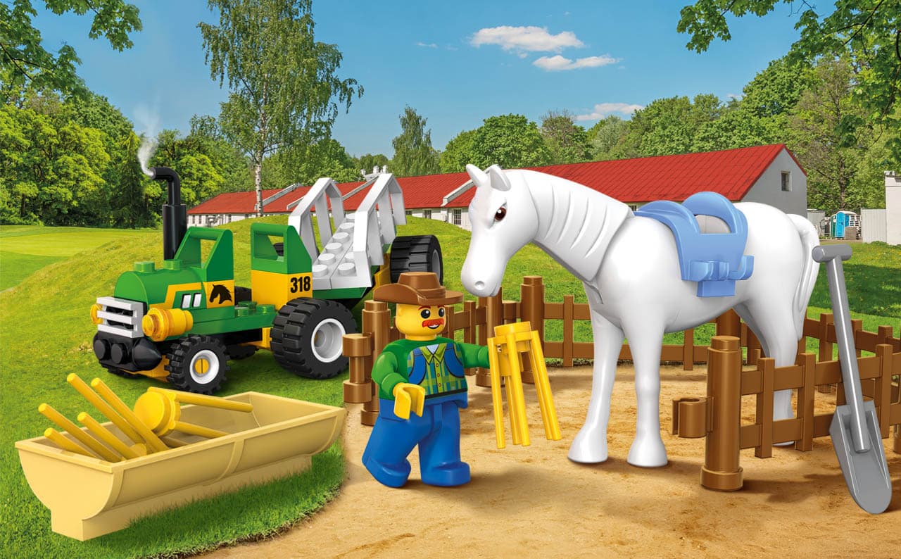 

Klocki Blocki MyFarm Mały ciągnik