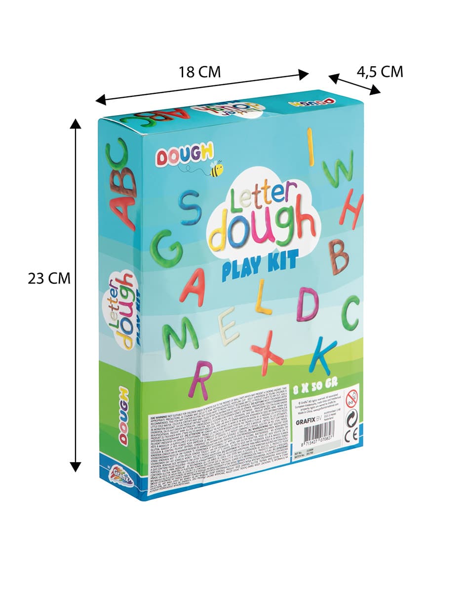 

Modelina z literami 8 szt. (8x50g) + 26 literek, 8x50g) + 26 litere