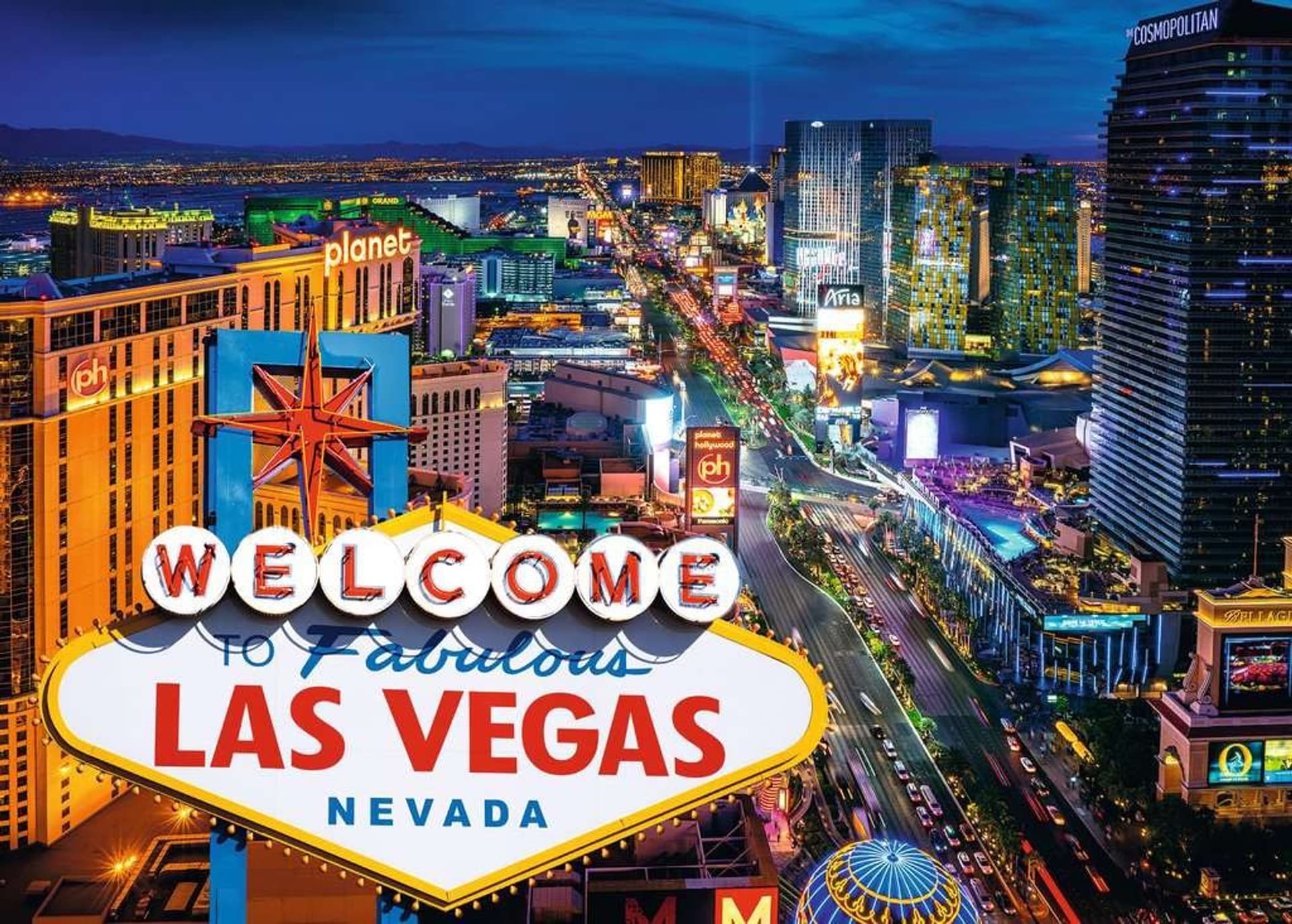 

Puzzle 1000 elementów Las Vegas