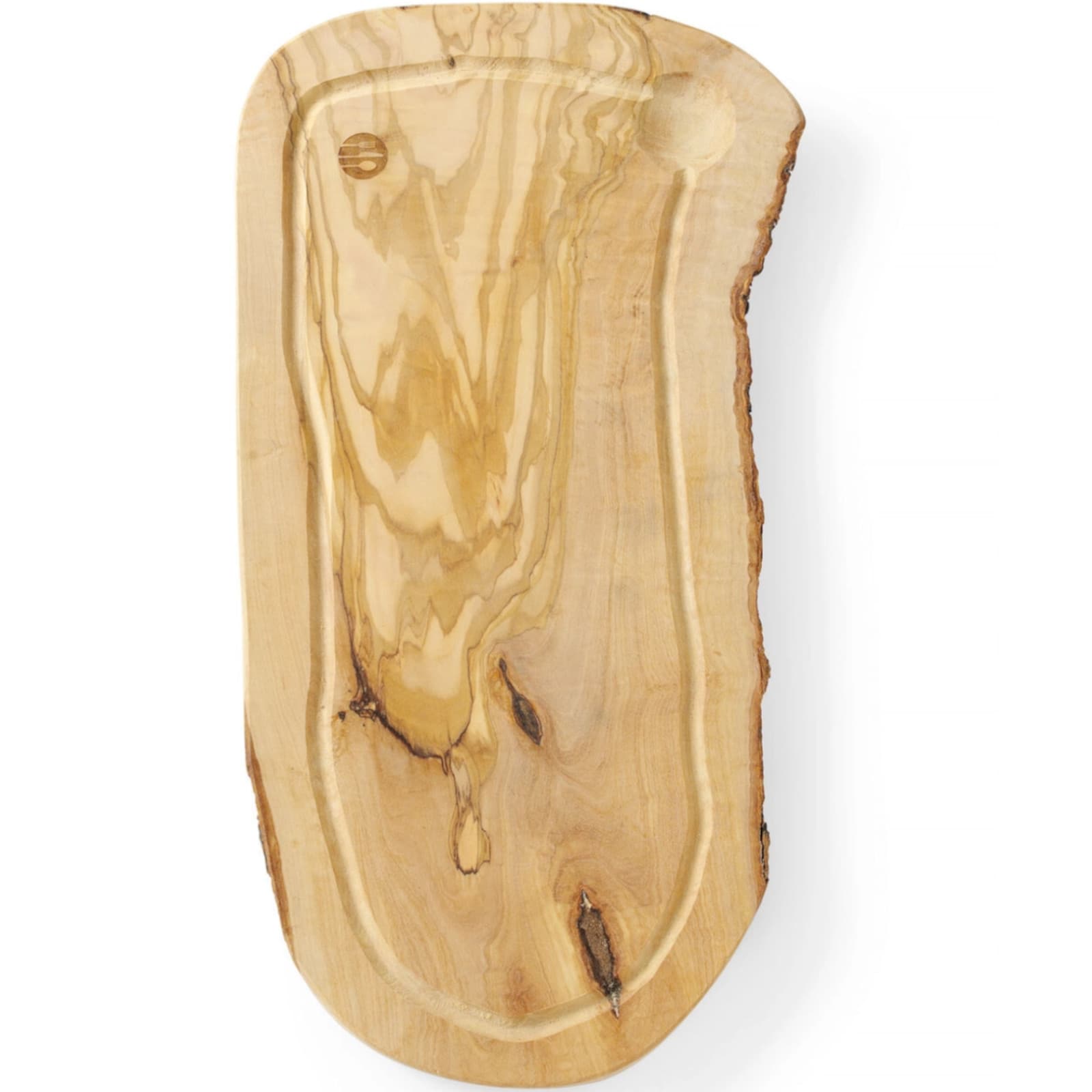 

Deska do serwowania z drewna oliwnego z rowkiem 400 x 250 x 18 mm - Hendi 505212