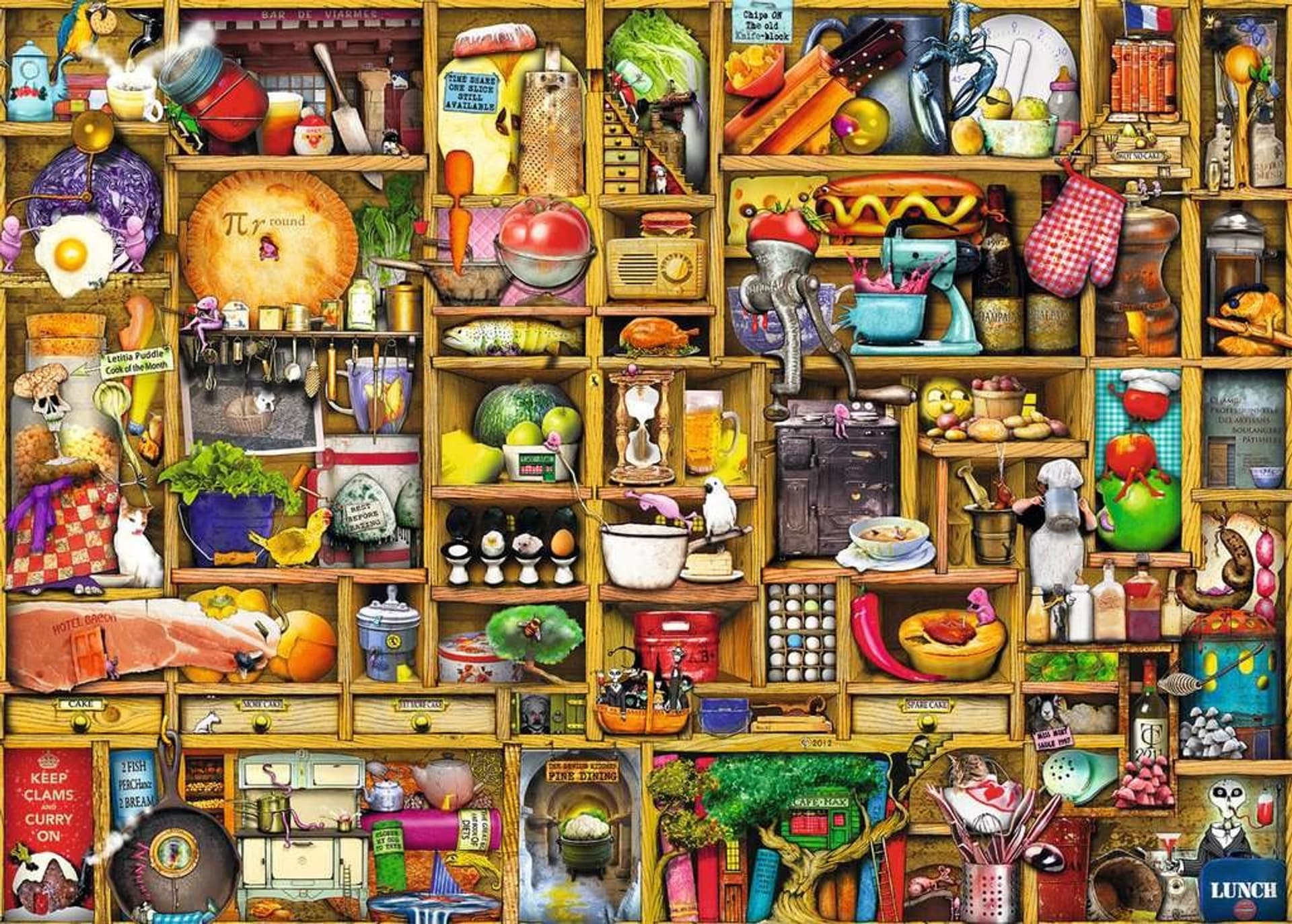 

Puzzle 1000 elementów Regał w kuchni