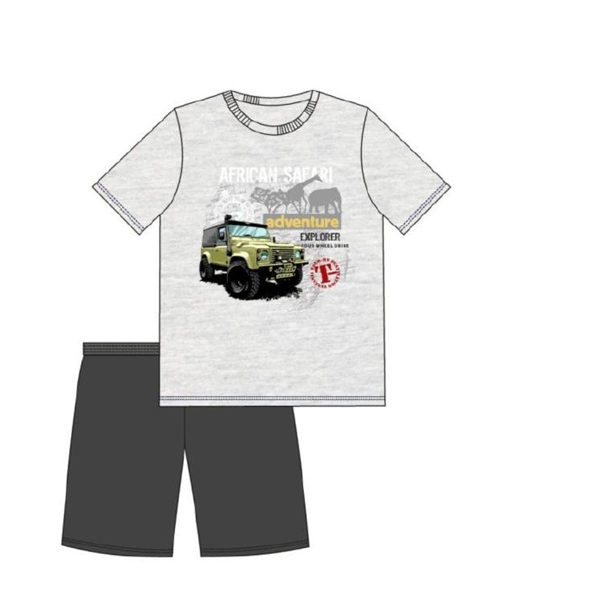 

PIŻAMA BOY YOUNG 438/105 SAFARI KR (kolor ecrui melange, rozmiar 146-152)