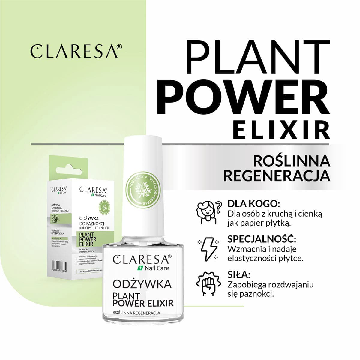 

CLARESA Odżywka do paznokci Plant Power Elixir 5 g
