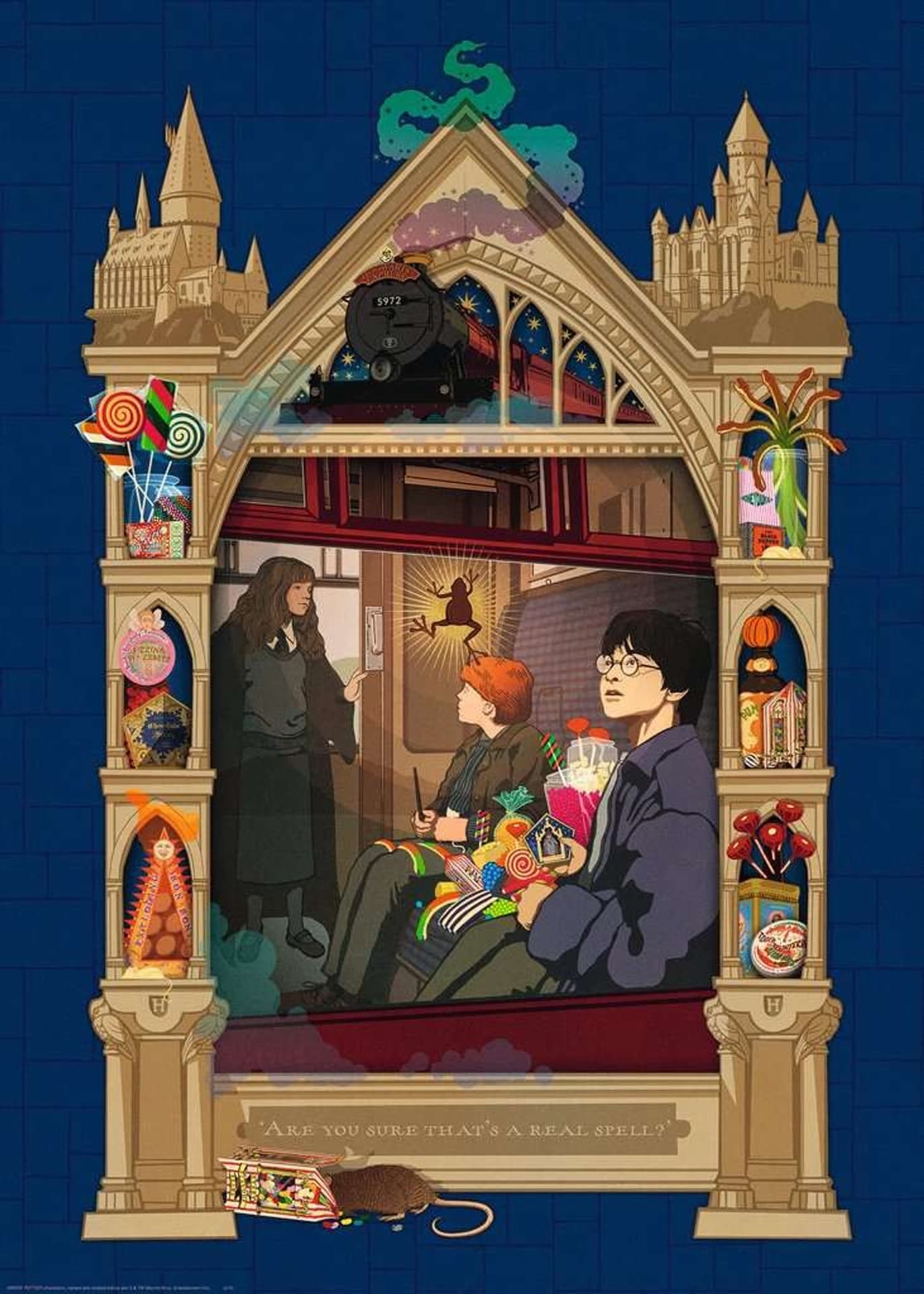 

Puzzle 1000 elementów Harry Potter Pociąg do Hogwartu