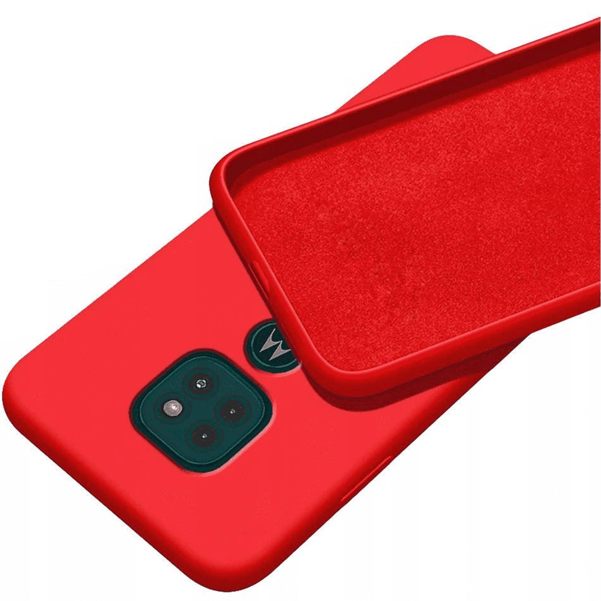 

Etui MOTOROLA MOTO G9 PLAY / G9 / E7 PLUS Silicone case elastyczne silikonowe czerwone