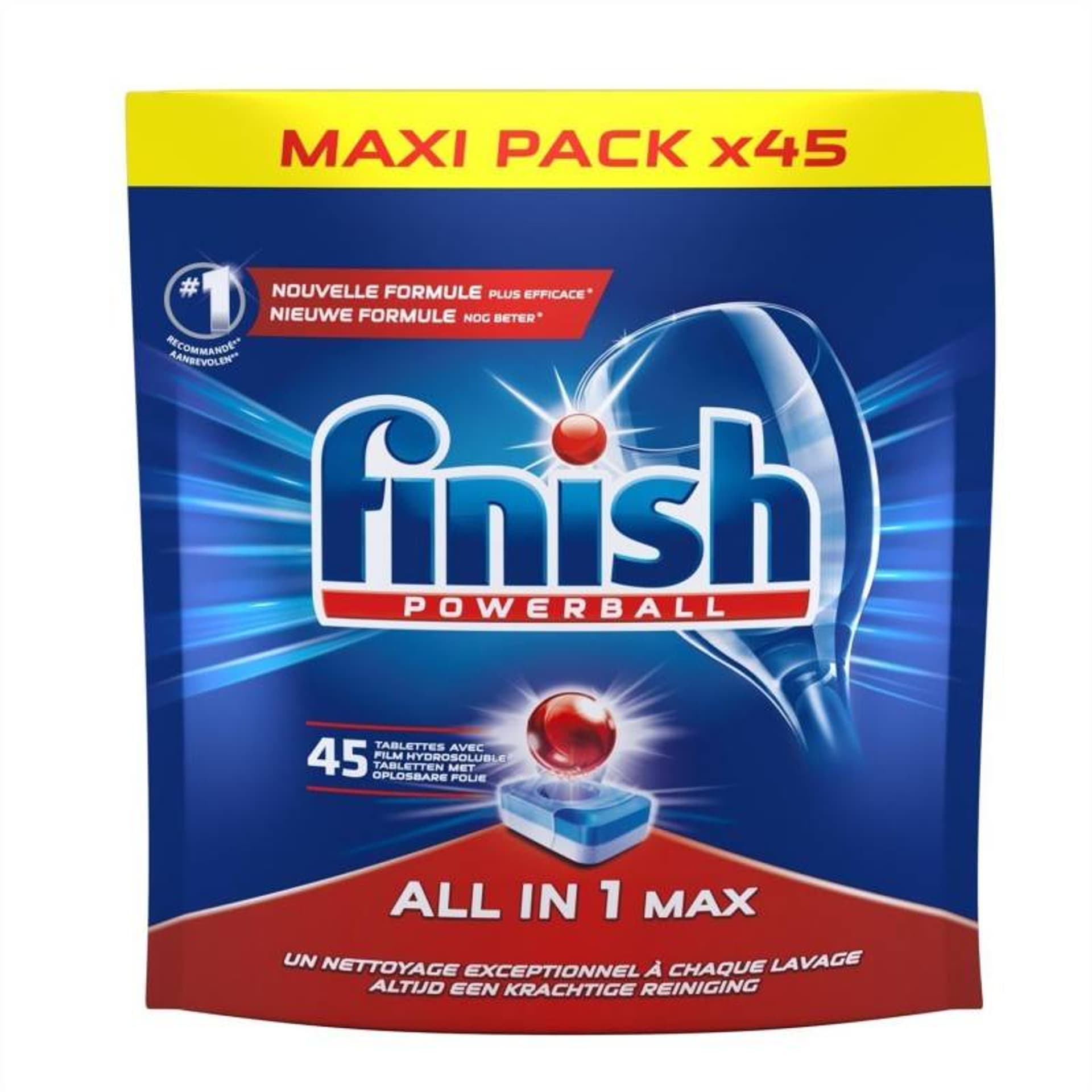 

Finish Powerball All in 1 Max Kapsułki do Zmywarki 45 szt.