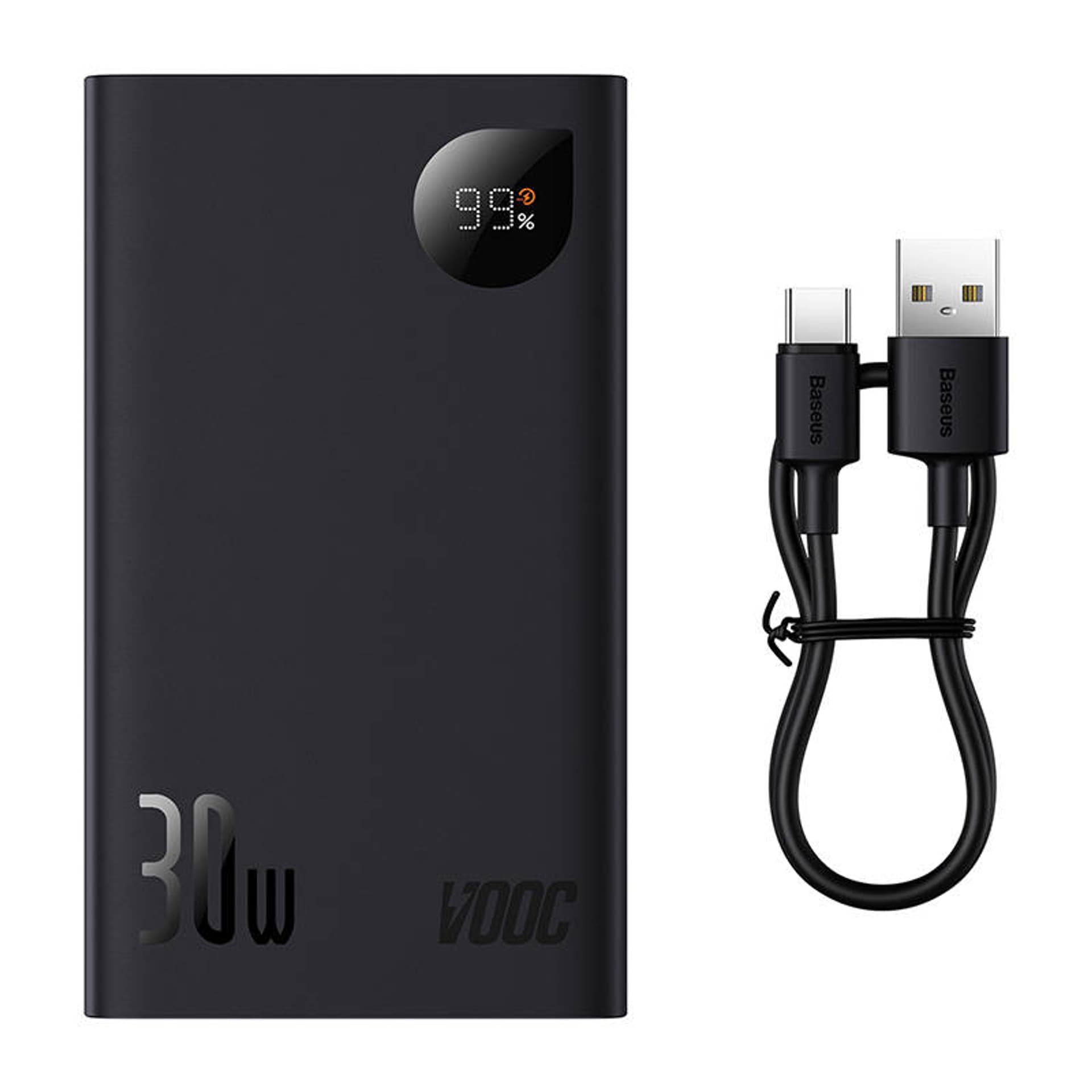 

Powerbank Baseus Adaman 2, 20000mAh, 30W, 3xUSB, USB-C (czarny)