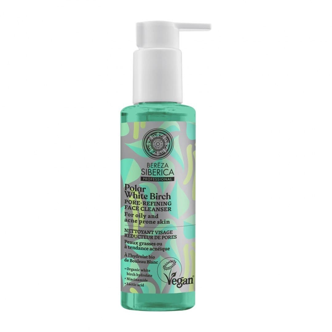 

Natura Siberica Bereza Siberica wegańska wygładzająca pory emulsja oczyszczająca do twarzy do skóry tłustej oraz z tendencją do powstawania trądziku 145ml