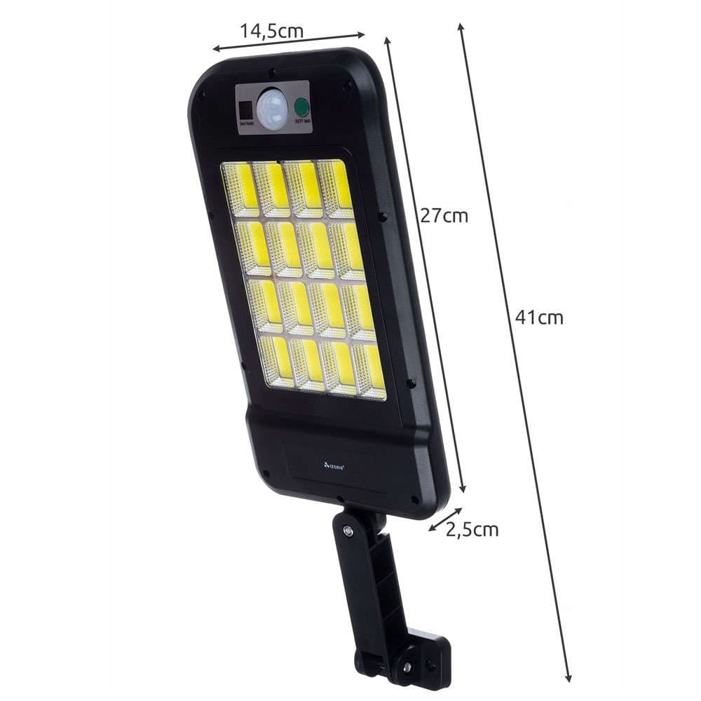 

Lampa solarna LED zewnętrzna z czujnikiem ruchu i zmierzchu 240LED + Pilot