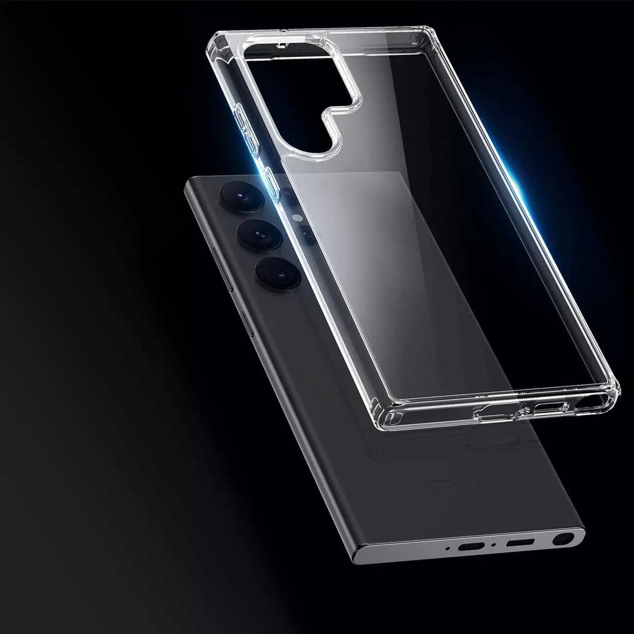 

Etui ochronne Dux Ducis Clin do Samsung Galaxy S23 Ultra pancerny pokrowiec obudowa na tył Przezroczyste