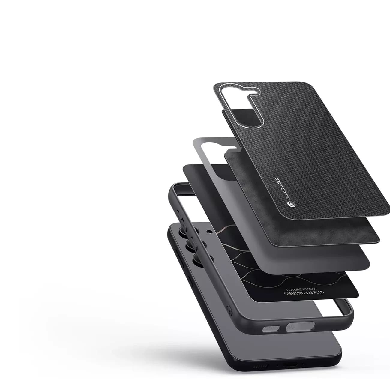 

Etui ochronne Dux Ducis Fino do Samsung Galaxy S23+ pokrowiec z silikonową ramką czarne
