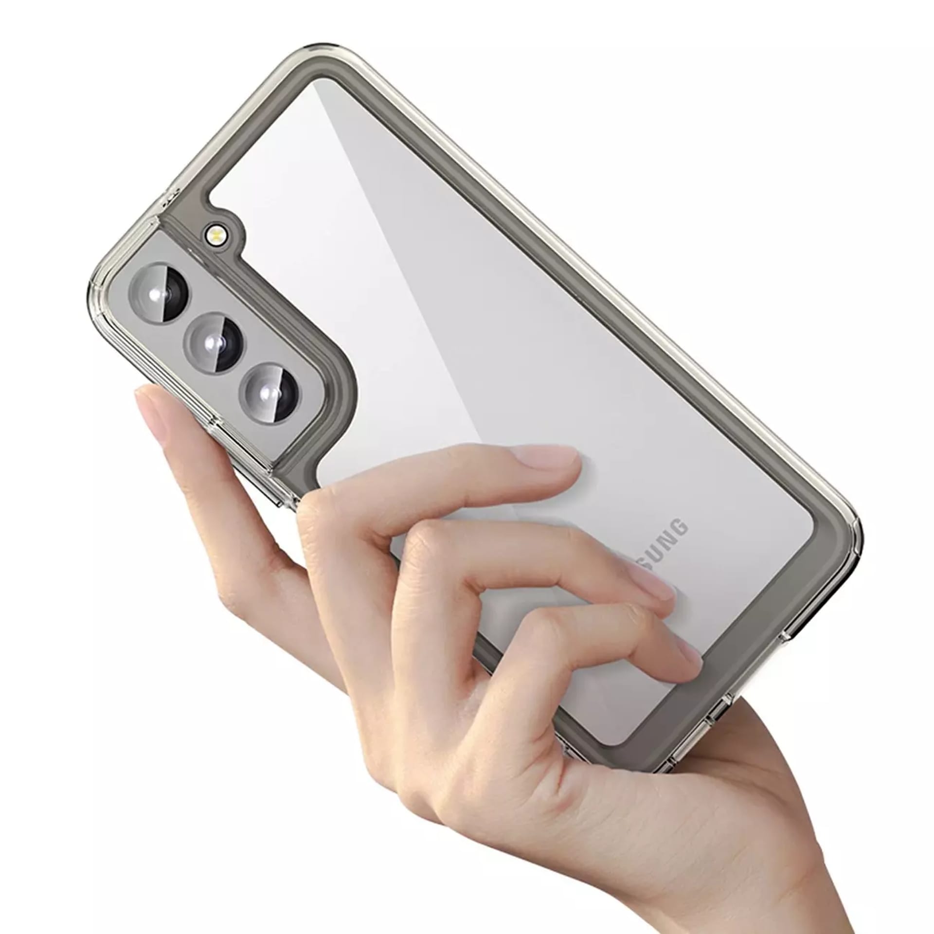 

Etui ochronne na telefon Outer Space Case do Samsung Galaxy S23+ Plus pokrowiec z elastyczną ramką niebieskie