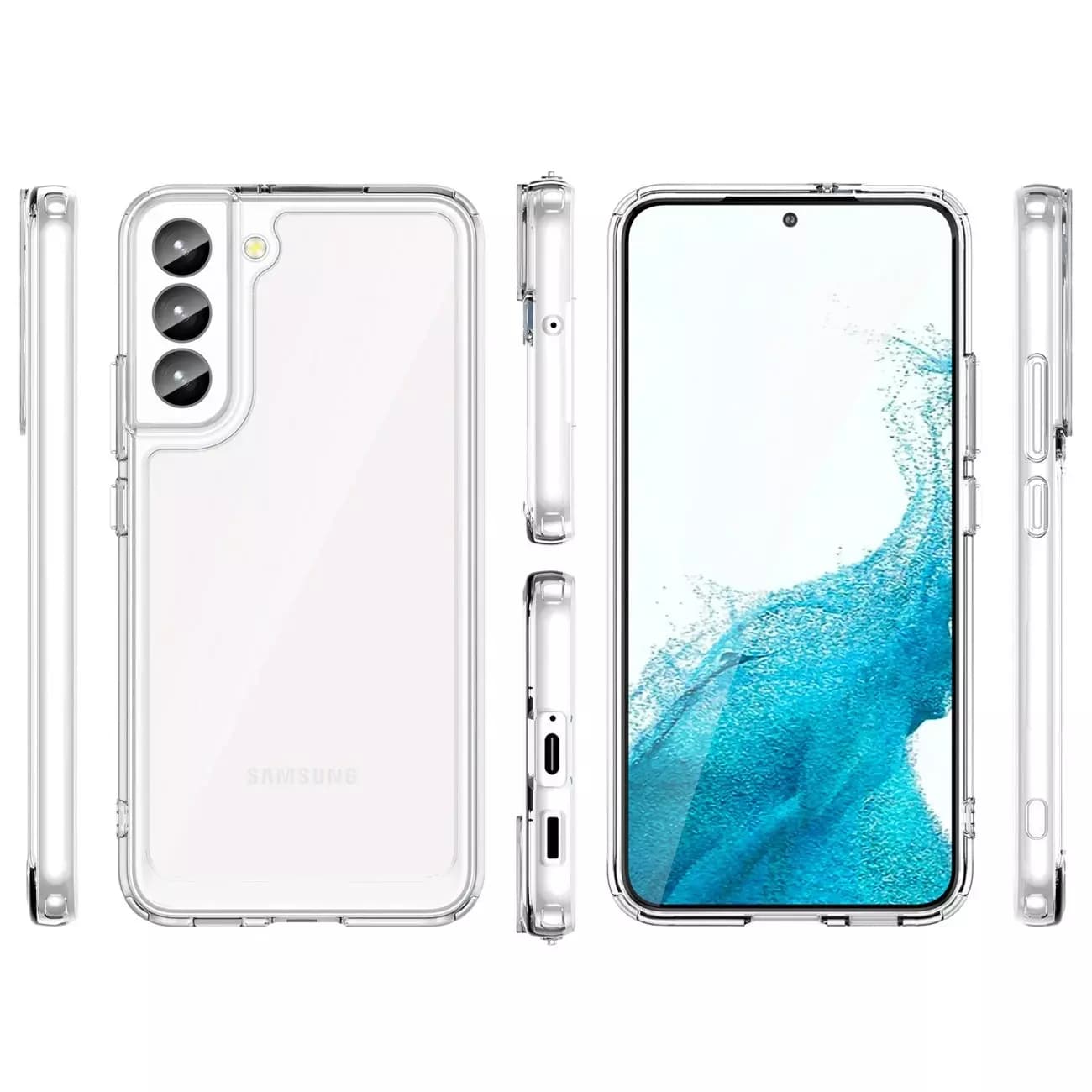 

Etui ochronne na telefon Outer Space Case do Samsung Galaxy S23+ Plus pokrowiec z elastyczną ramką przezroczyste