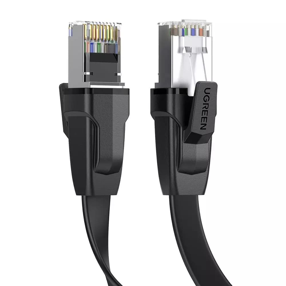 

Kabel UGREEN LAN Ethernet Cat.8 U/FTP płaski 2m czarny (NW134)