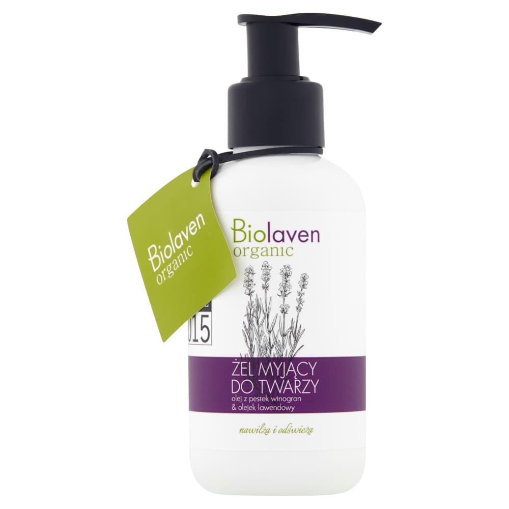 

Biolaven Żel myjący do twarzy Olej z pestek winogron Olejek lawendowy 150ml