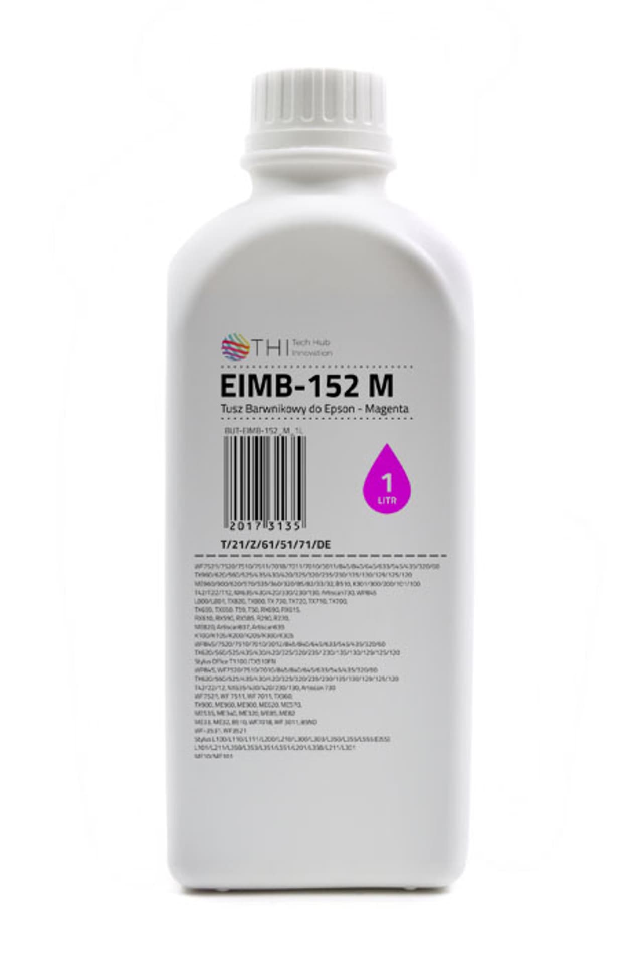 

Butelka Magenta Epson 1L Tusz Barwnikowy o zwiększonej gęstości (Dye - high density) INK-MATE EIMB152, Dye - high density) ink-mate eimb15