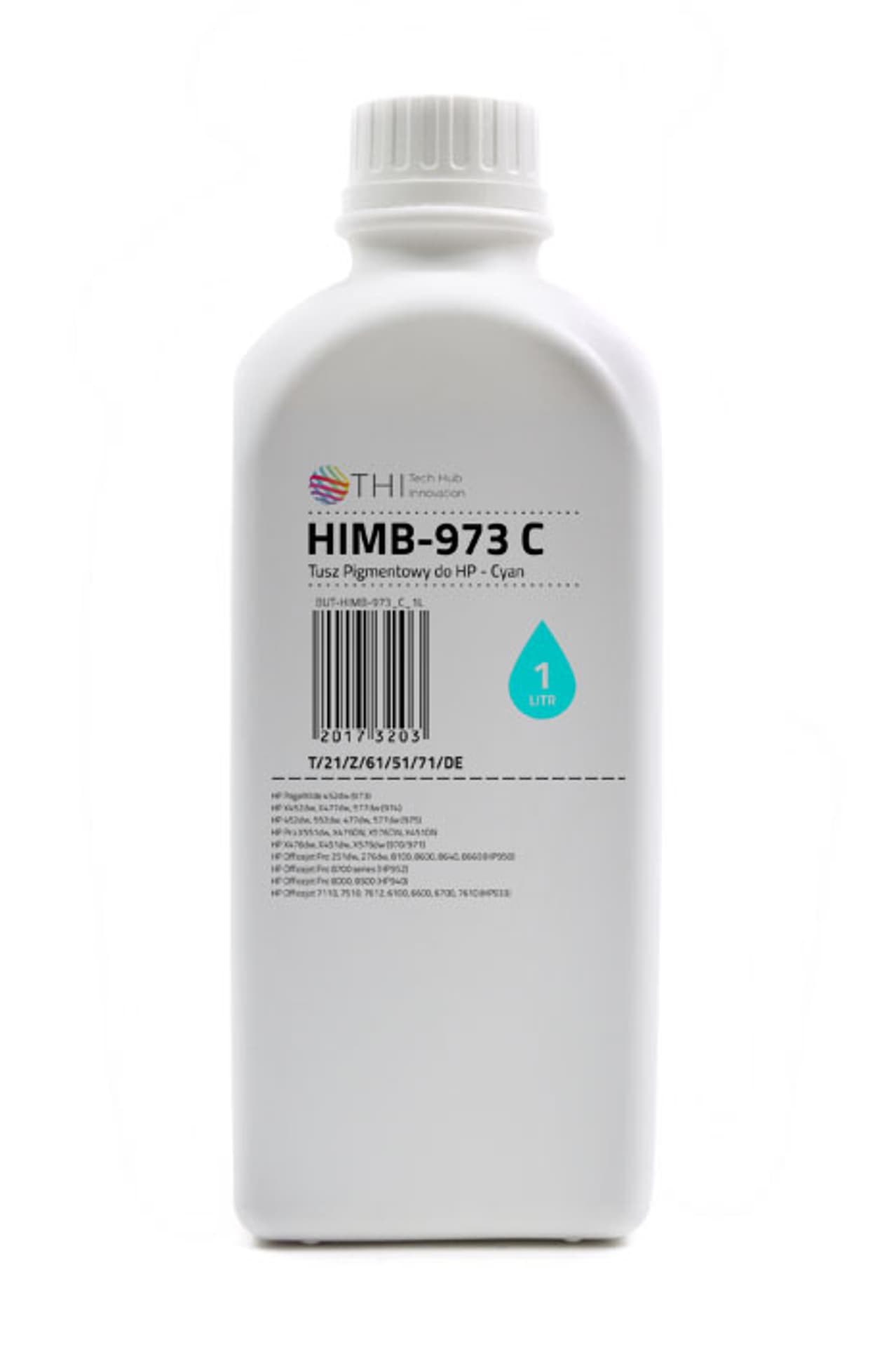 

Butelka Cyan HP 1L Tusz Pigmentowy (Pigment) INK-MATE HIMB973, Pigment) ink-mate himb97