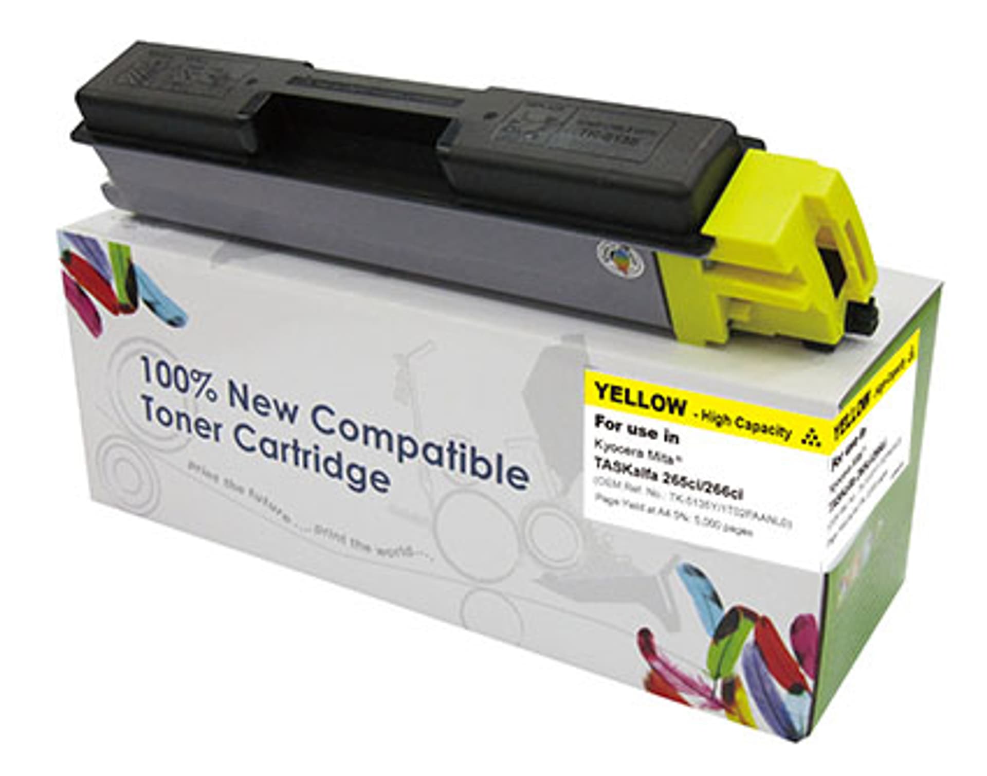 

Toner Cartridge Web Yellowa Kyocera TK5135 zamiennik TK-5135Y