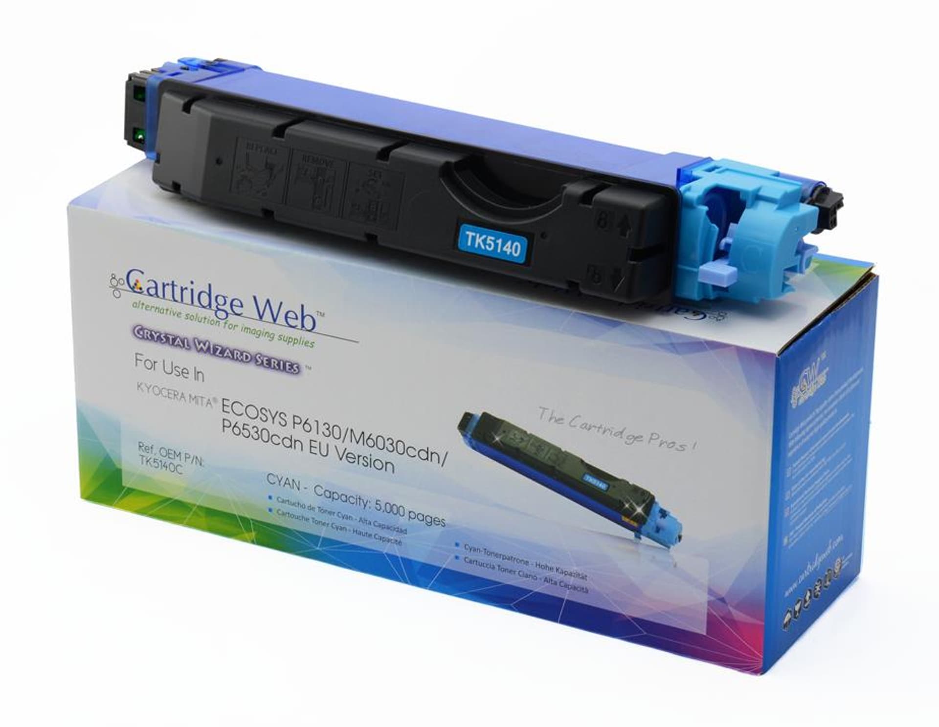 

Toner Cartridge Web Cyan Kyocera TK5140 zamiennik TK-5140C