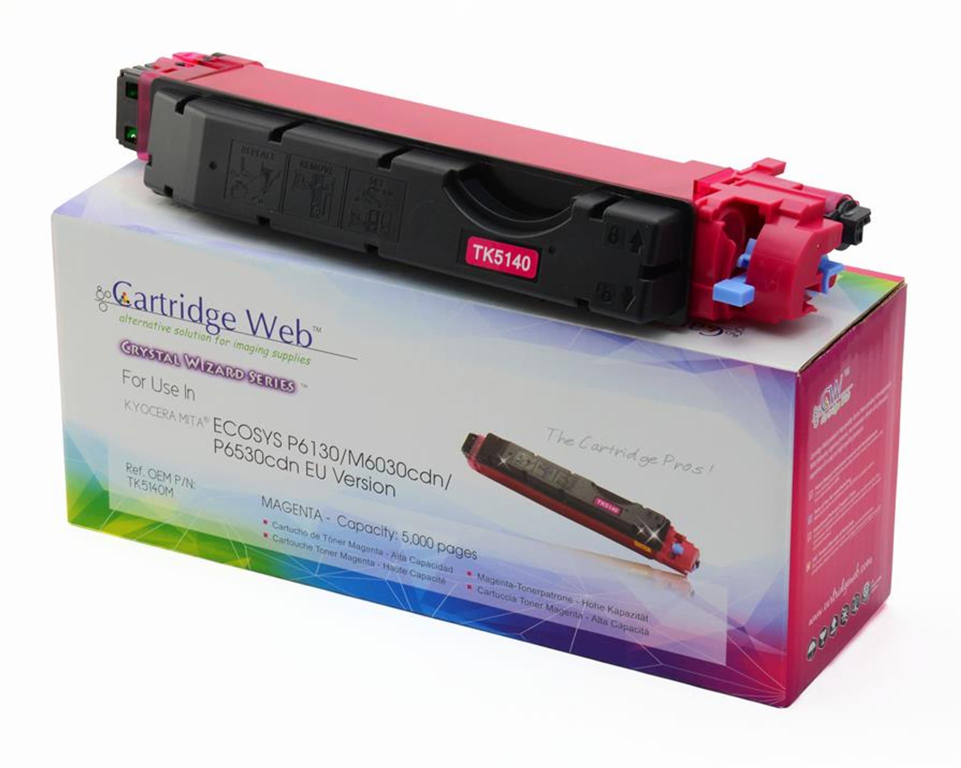 

Toner Cartridge Web Magenta Kyocera TK5140 zamiennik TK-5140M