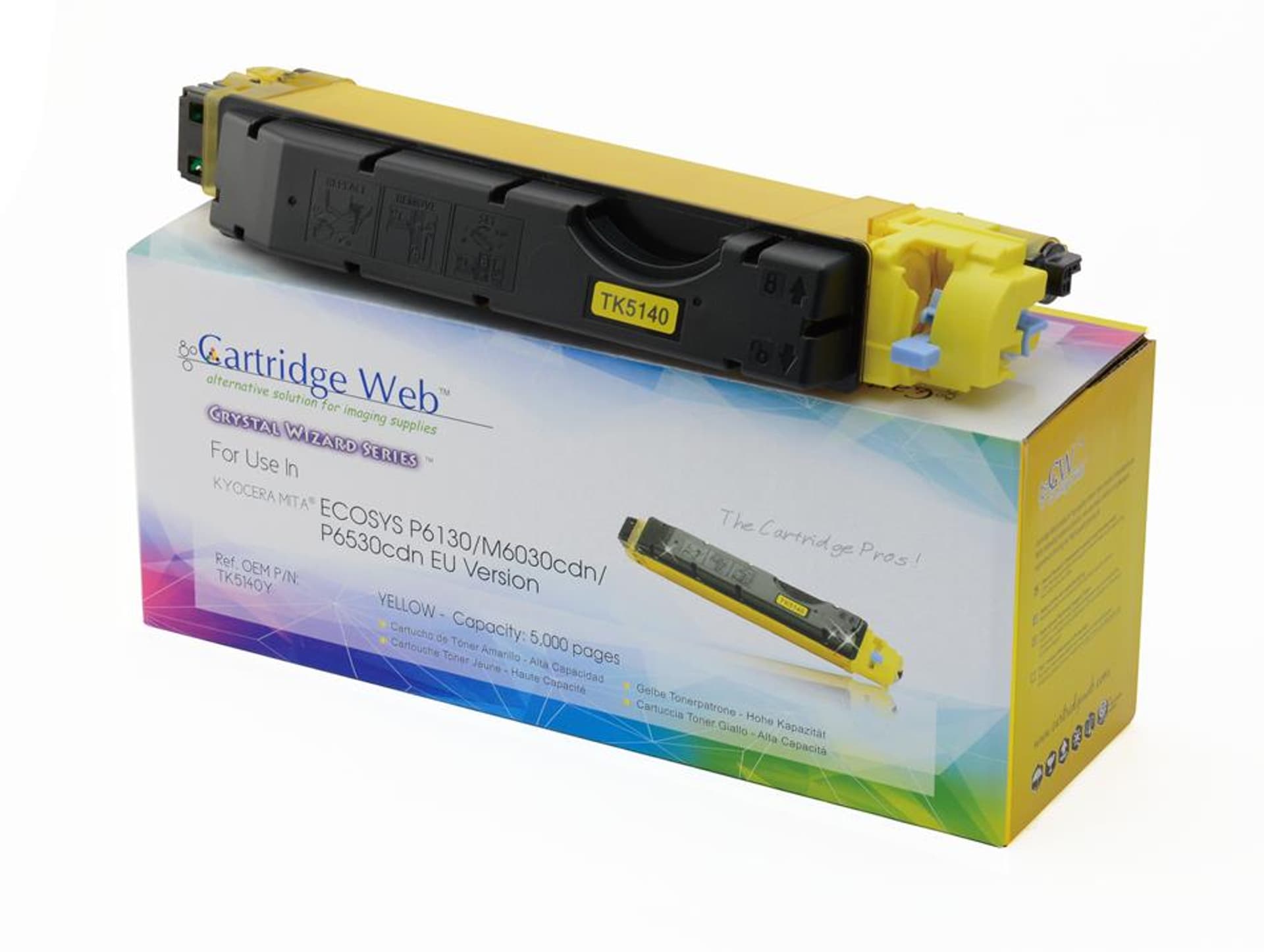 

Toner Cartridge Web Yellow Kyocera TK5140 zamiennik TK-5140Y