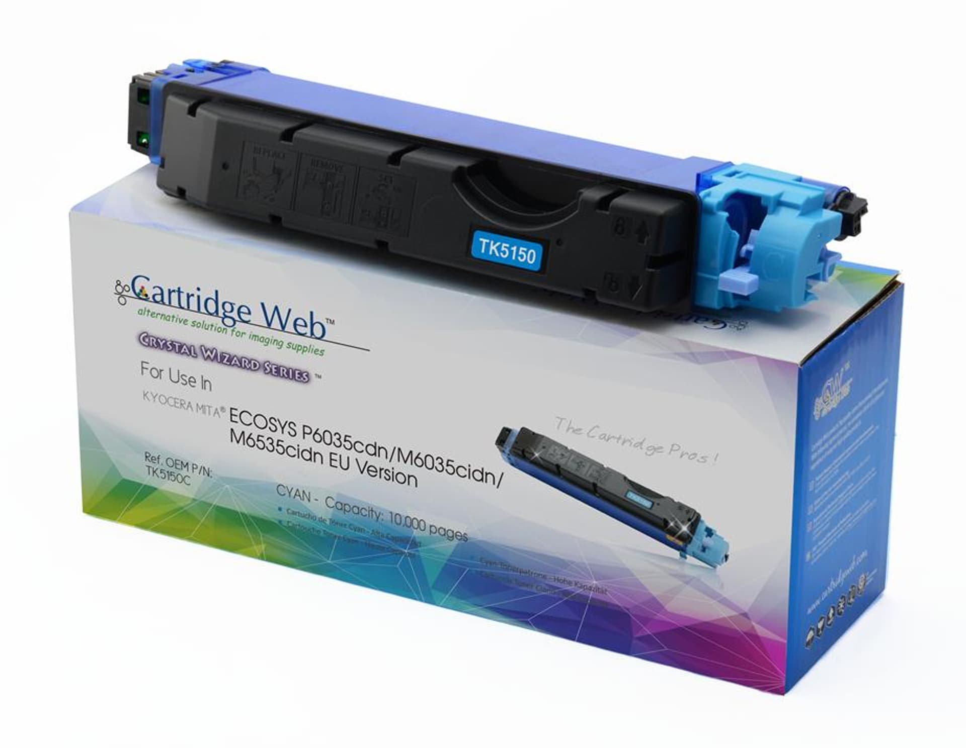 

Toner Cartridge Web Cyan Kyocera TK5150 zamiennik TK-5150C