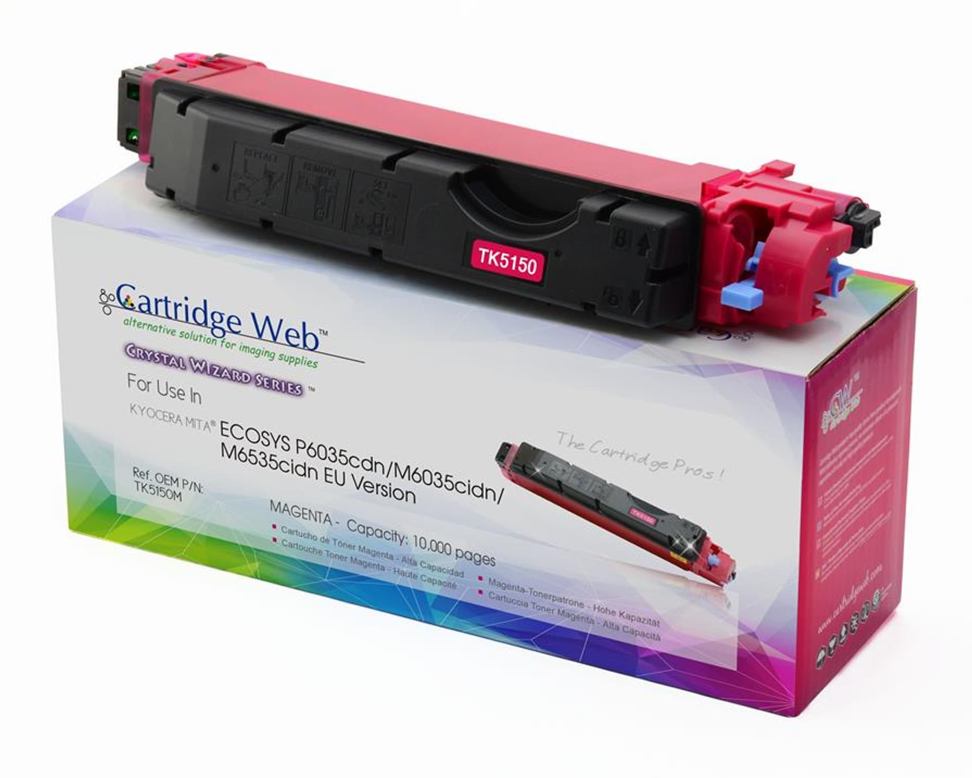

Toner Cartridge Web Magenta Kyocera TK5150 zamiennik TK-5150M