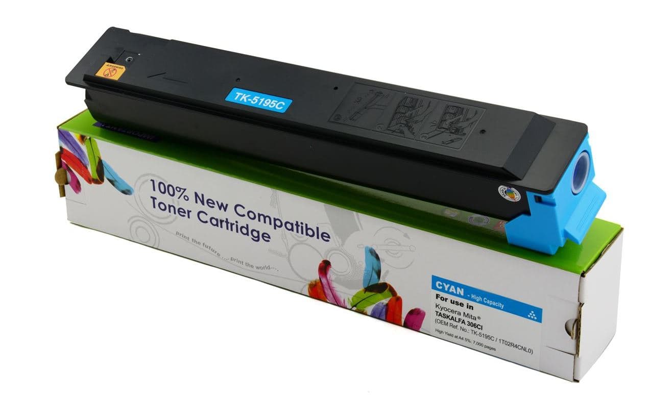 

Toner Cartridge Web Cyan Kyocera TK5195 zamiennik TK-5195C