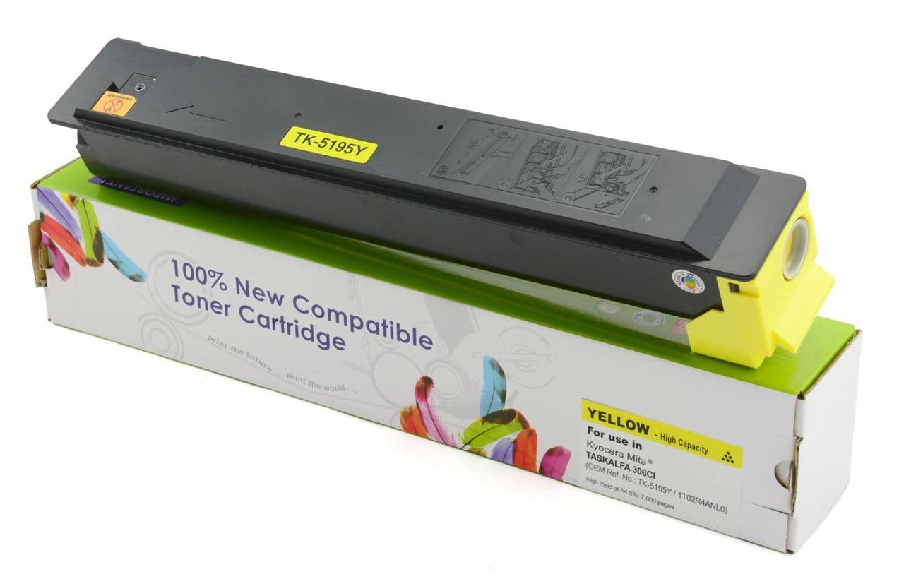 

Toner Cartridge Web Yellow Kyocera TK5195 zamiennik TK-5195Y
