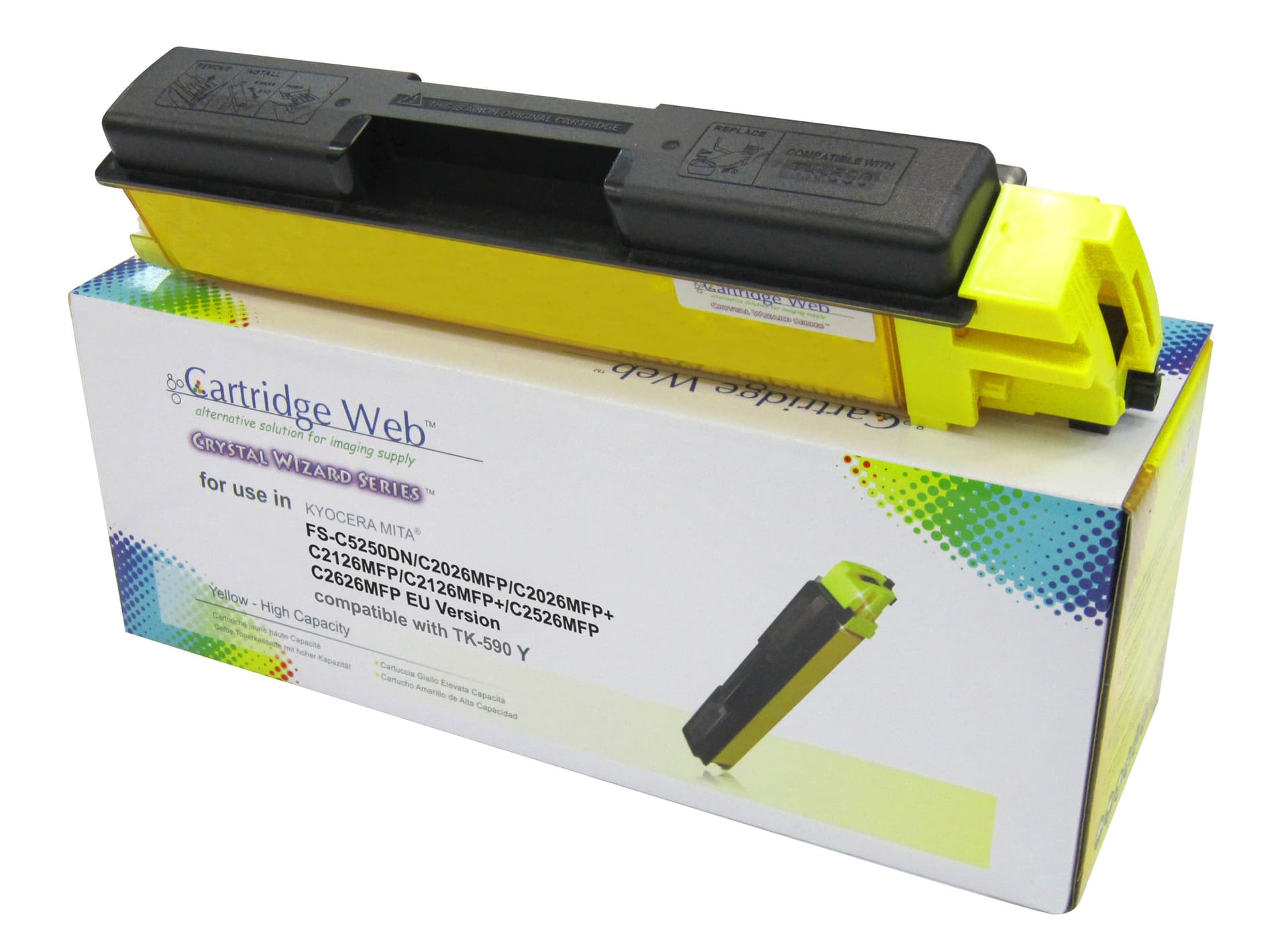 

Toner Cartridge Web Yellow Kyocera TK590 zamiennik TK-590Y