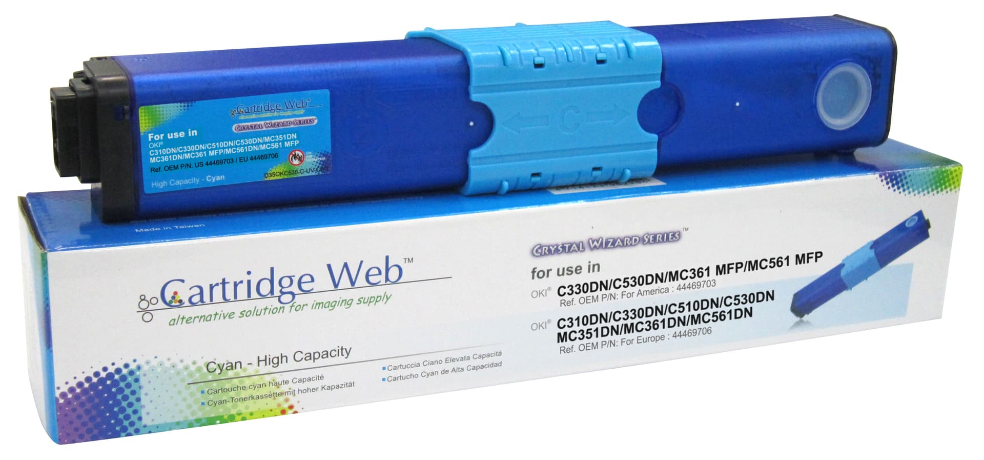 

Toner Cartridge Web Cyan OKI C310 zamiennik 44469706