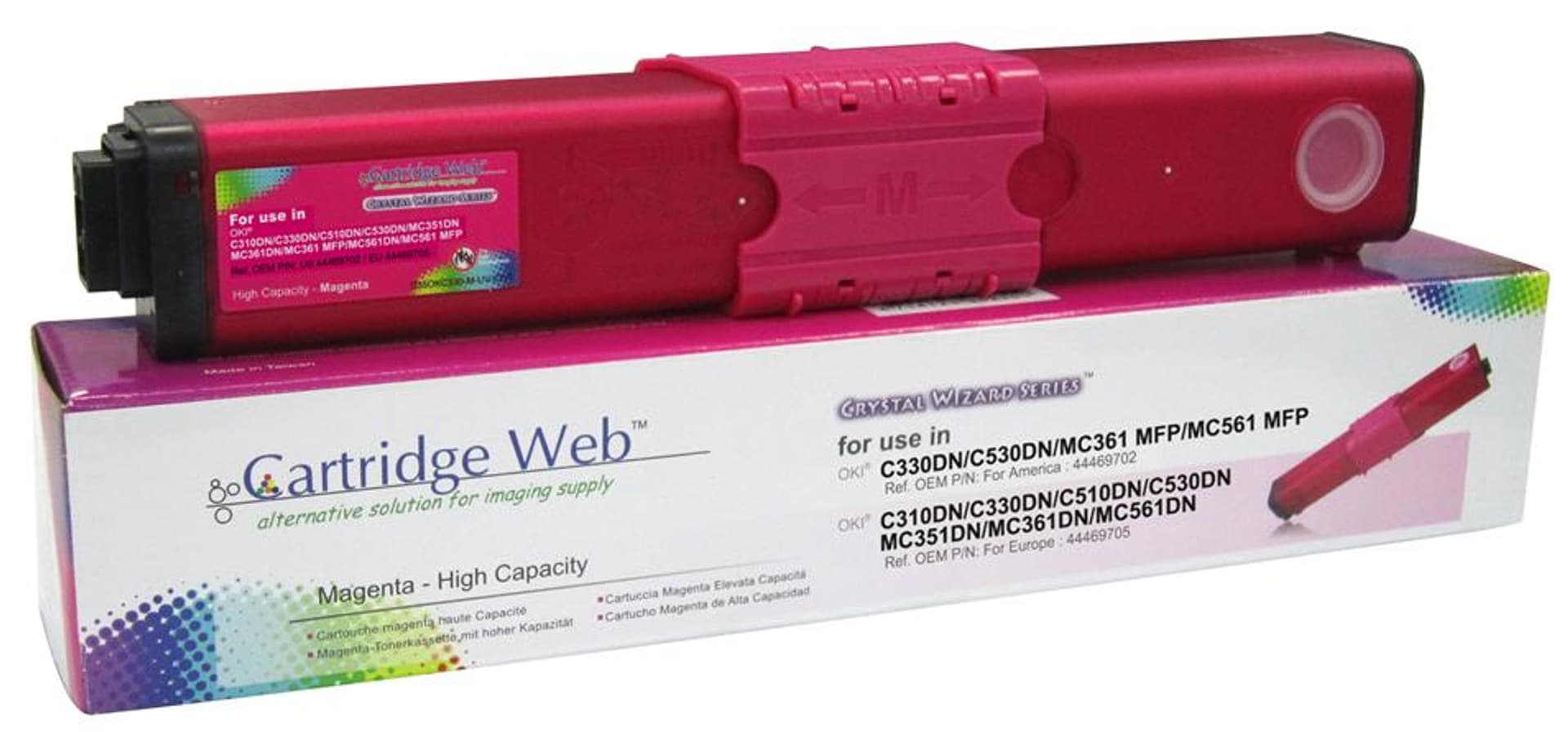 

Toner Cartridge Web Magenta OKI C310 zamiennik 44469705