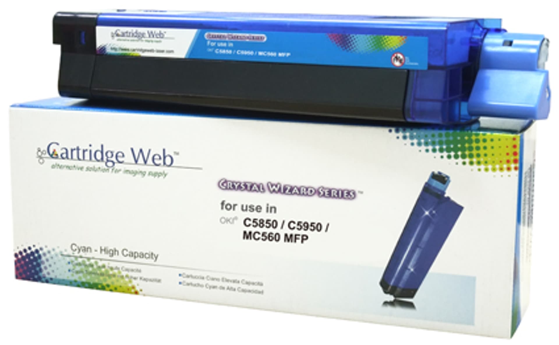 

Toner Cartridge Web Cyan OKI C5850 zamiennik 43865723