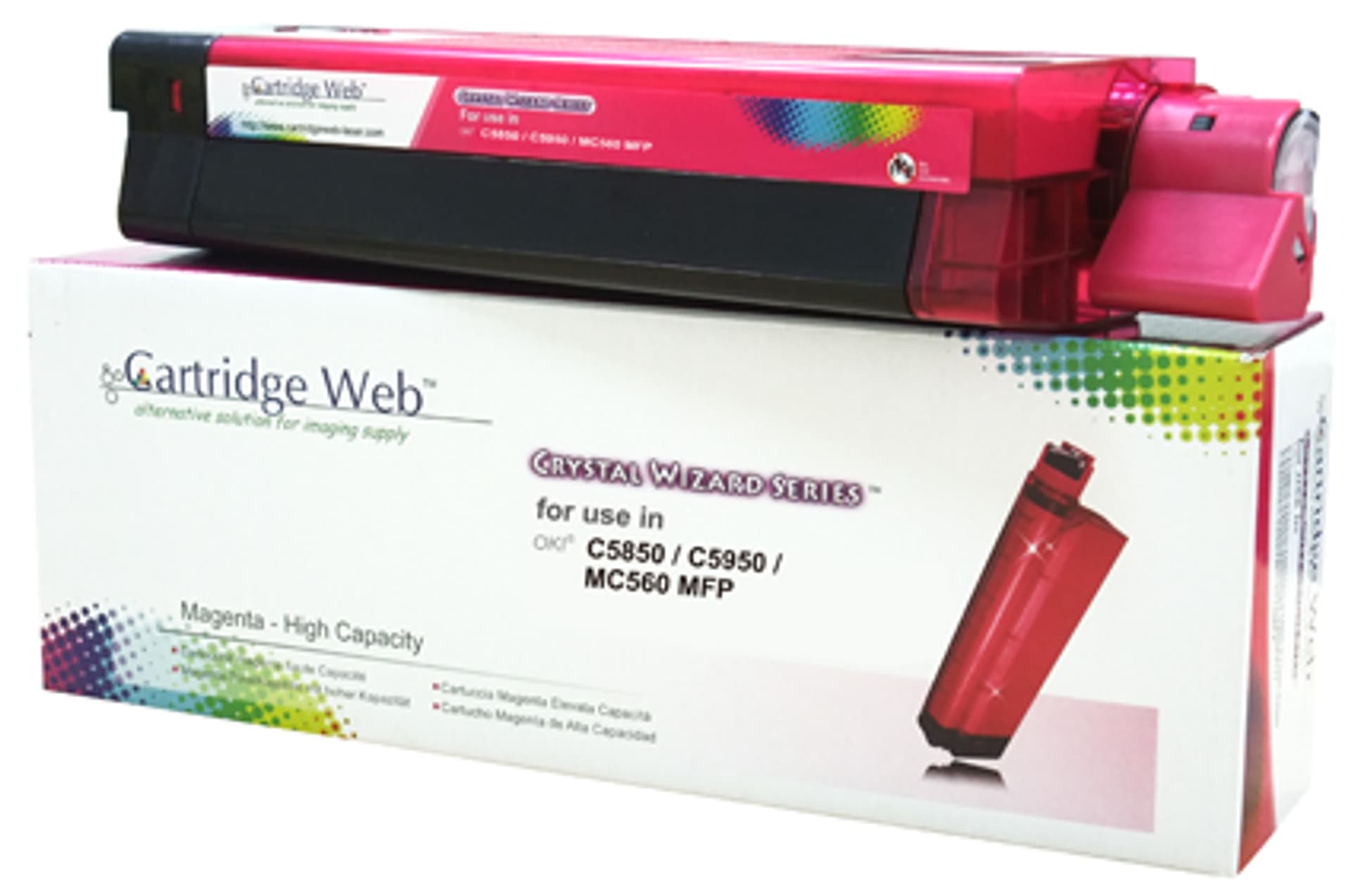 

Toner Cartridge Web Magenta OKI C5850 zamiennik 43865722