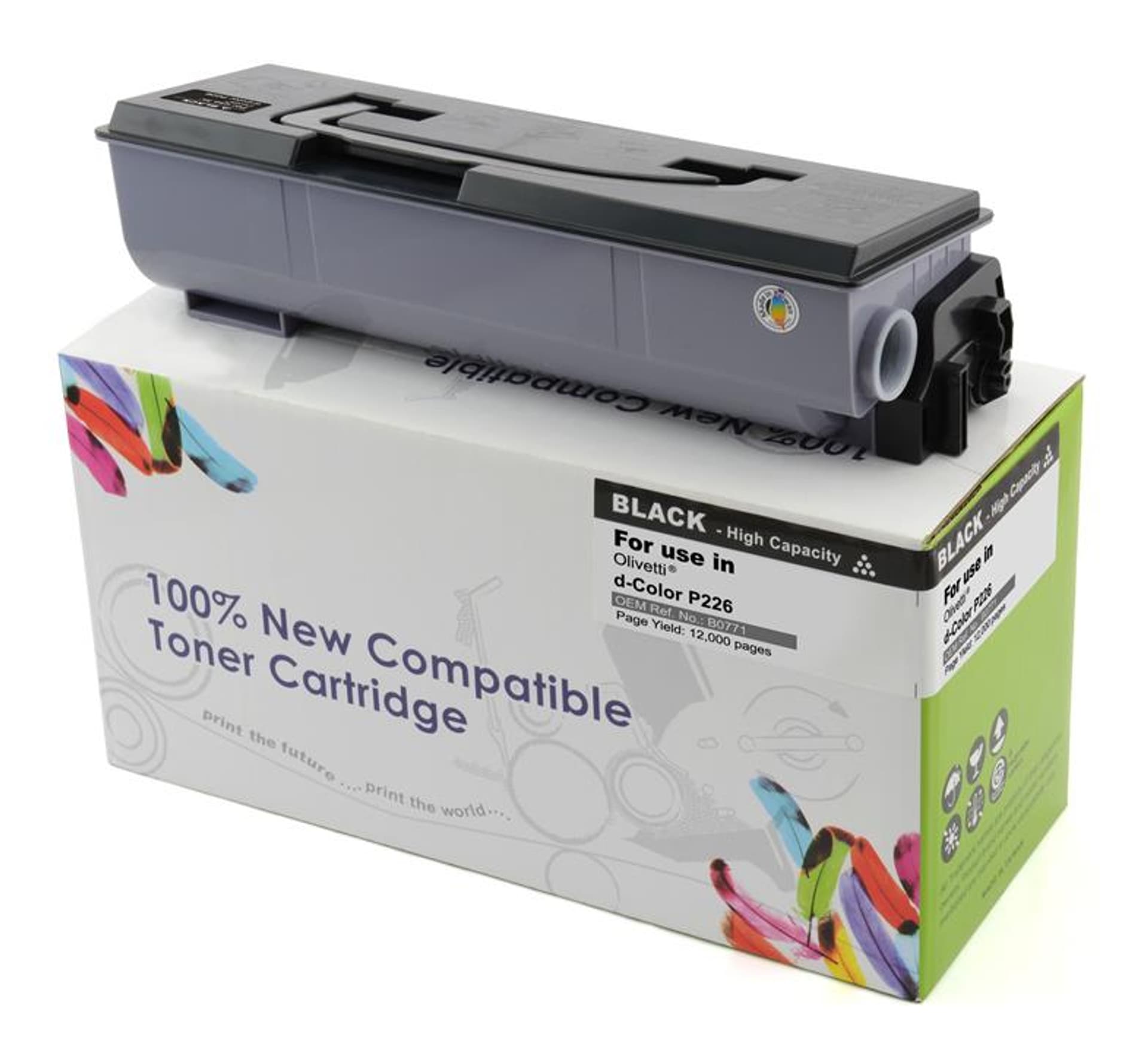 

Toner Cartridge Web Black OLIVETTI P226 zamiennik B0771