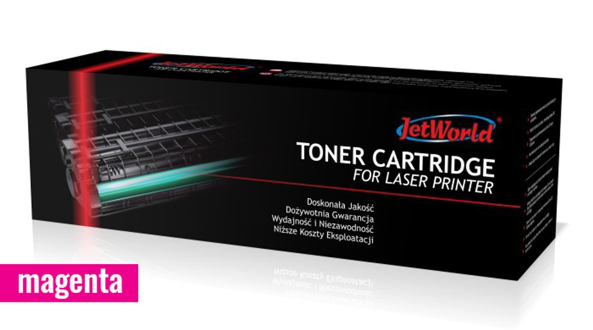 

Toner JetWorld zamiennik HP 656X CF463X Color LaserJet Enterprise M652, M653 22K Magenta