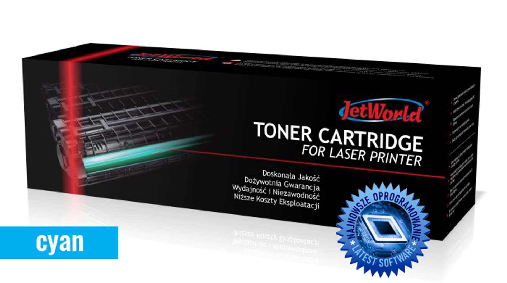 

Toner JetWorld Cyan Brother TN243C zamiennik TN-243C (posiada chip z najnowszym Firmwarem)