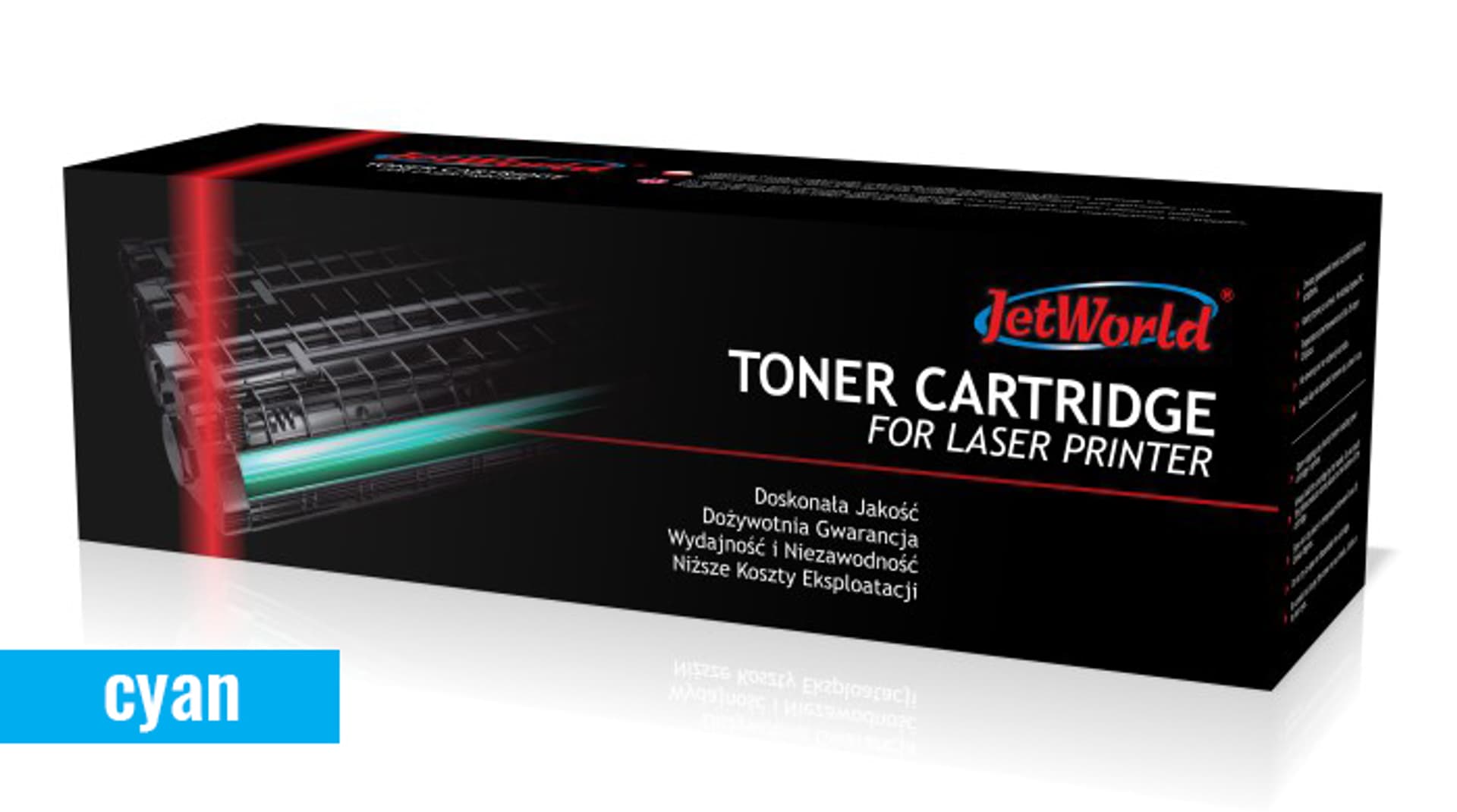 

Toner JetWorld Cyan Glossy OKI C8600, C8800 zamiennik 43487711
