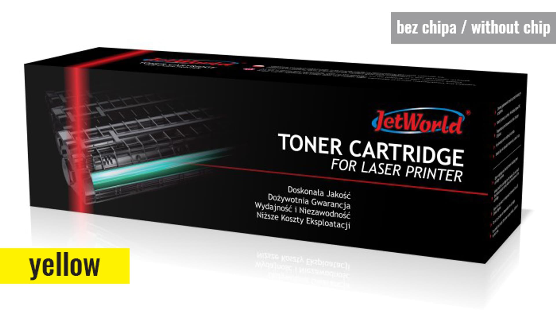 

Toner JetWorld zamiennik HP 415X W2032X LaserJet Color Pro M454, M479 6K Yellow (toner bez chipa - należy przełożyć z kasety OEM A lub X - zapoznaj się z instrukcją)
