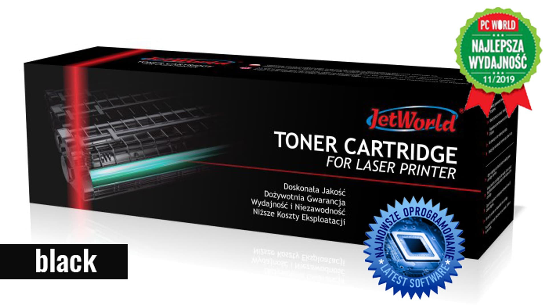 

Toner JetWorld zamiennik HP 44A CF244A LaserJet Pro M14, M15, M17, M28 PATENT-FREE 1K Black