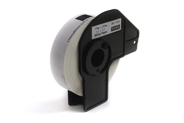 

Etykiety JetWorld Zamiennik Brother DK Czarny na Białym 17mm*87mm*300 szt. DK11203, DK-11203, DK11.203