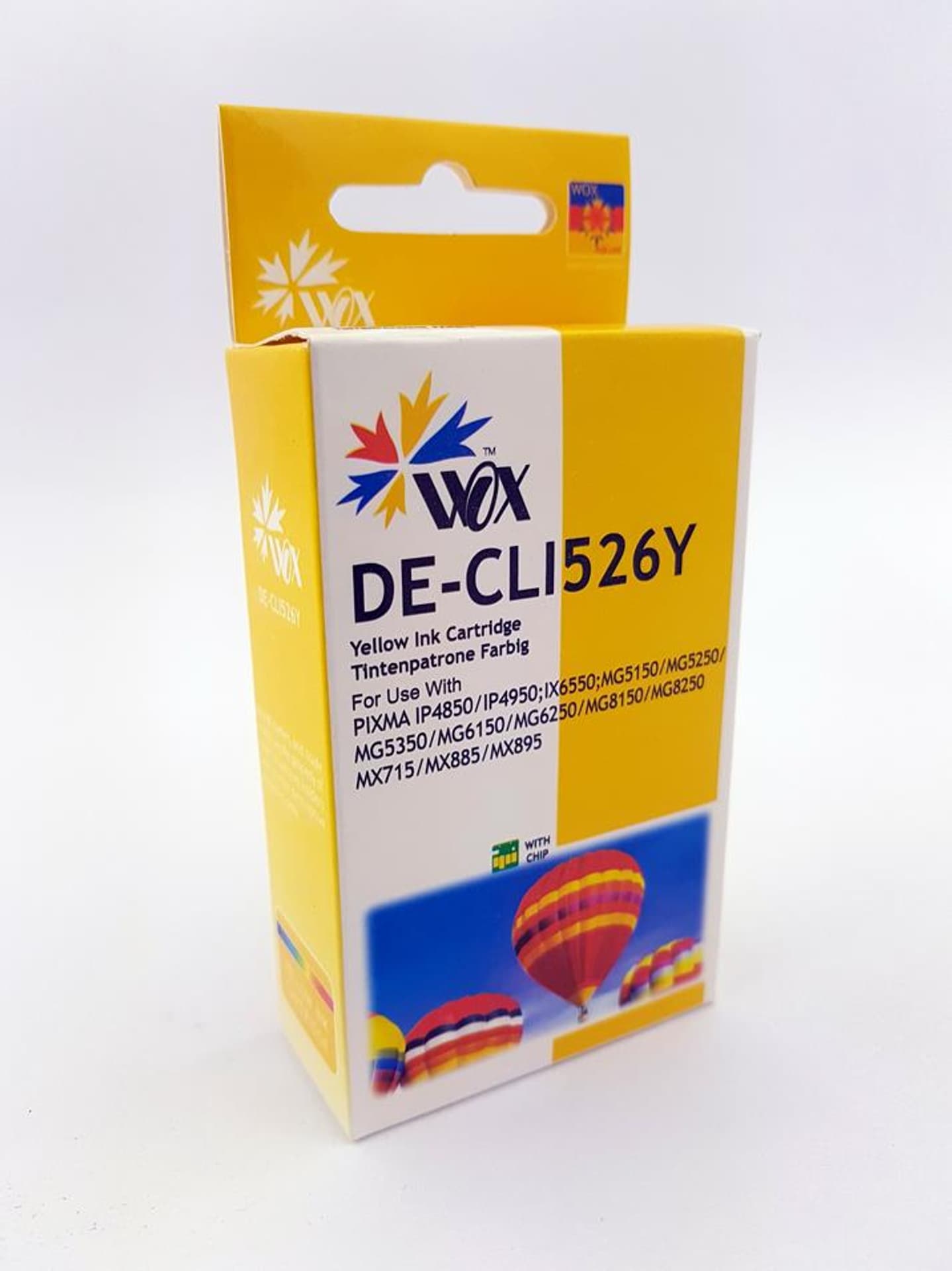 

Tusz Wox Yellow Canon CLI 526Y zamiennik CLI526Y