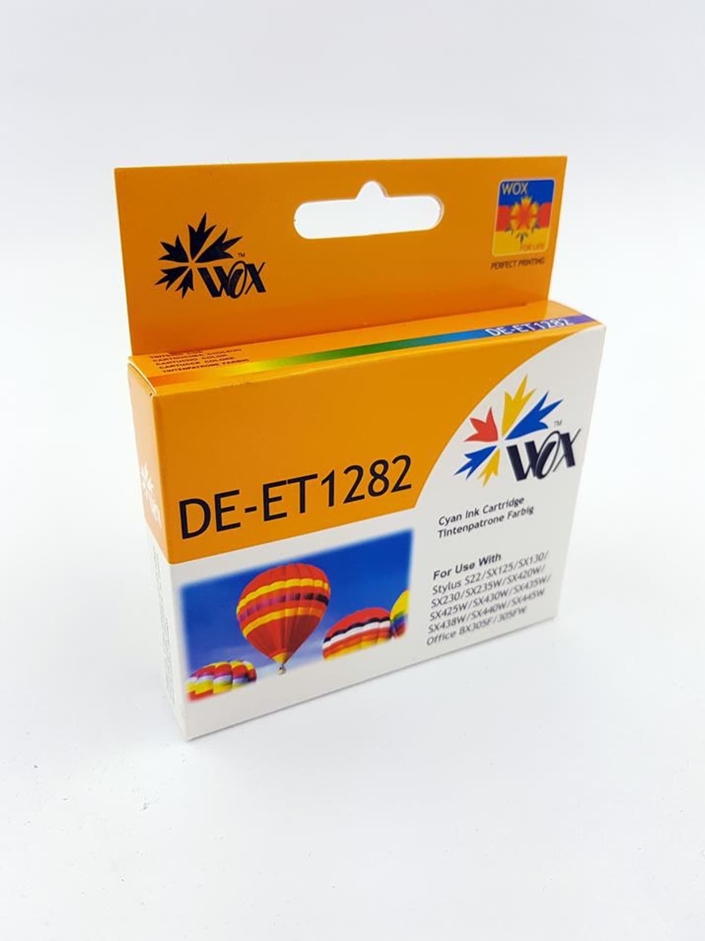 

Tusz Wox Cyan EPSON T1282 zamiennik C13T12824010