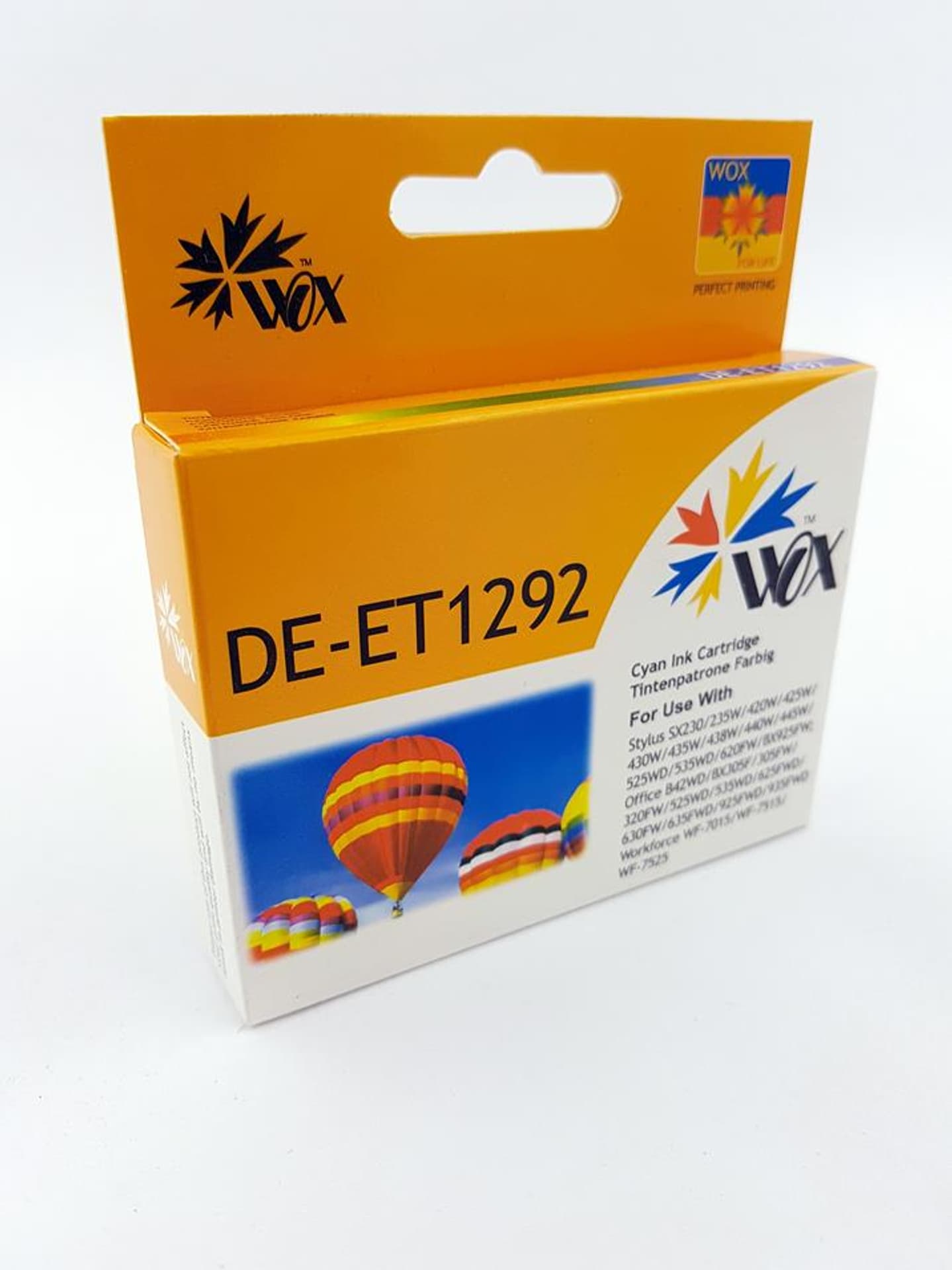 

Tusz Wox Cyan EPSON T1292 zamiennik C13T12924010